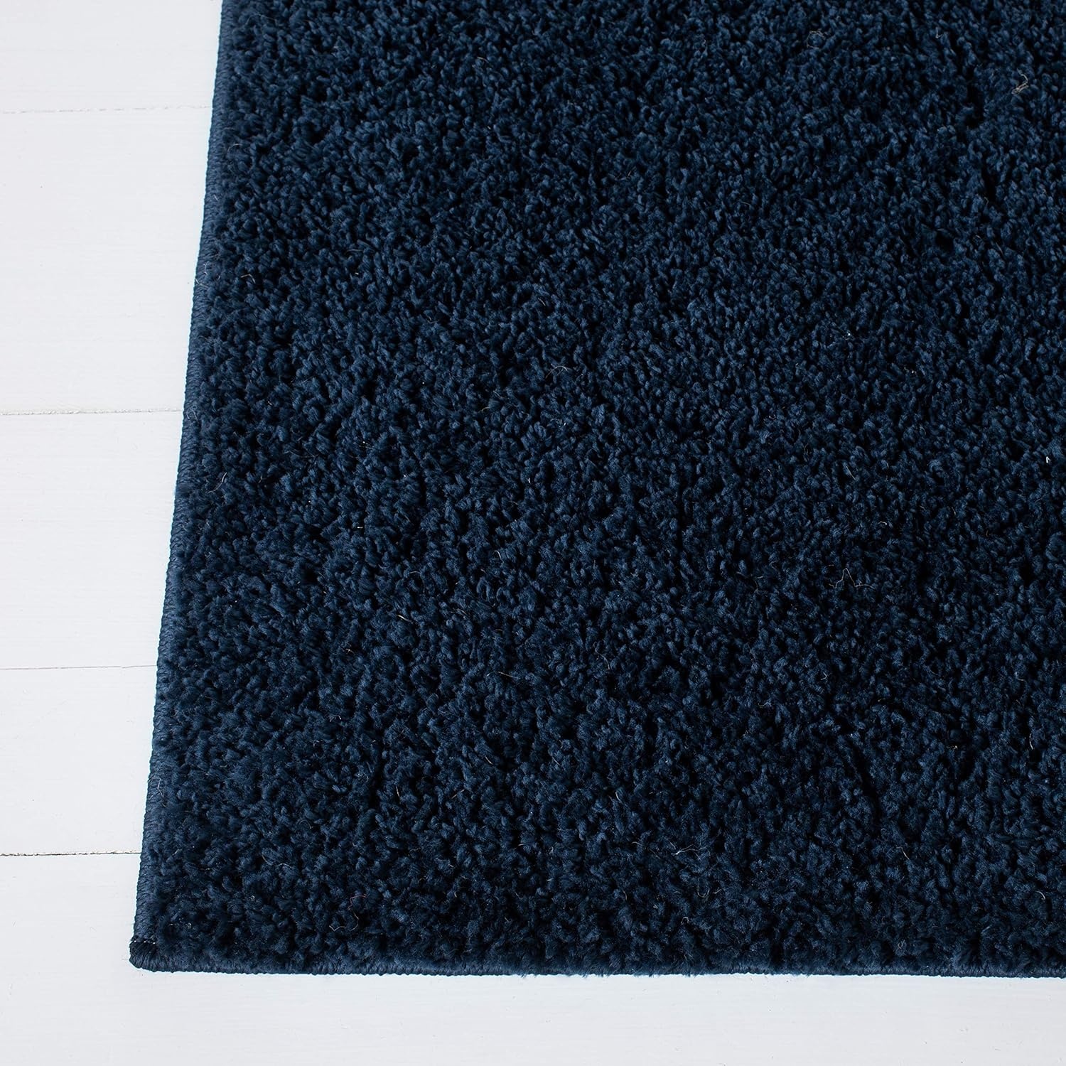image:imageSAFAVIEH August Shag Collection Area Rug 9 x 12 Beige Solid Design NonShedding amp Easy Care 125inch Thick Ideal for High Traffic Areas in Living Room Bedroom AUG561BNavy