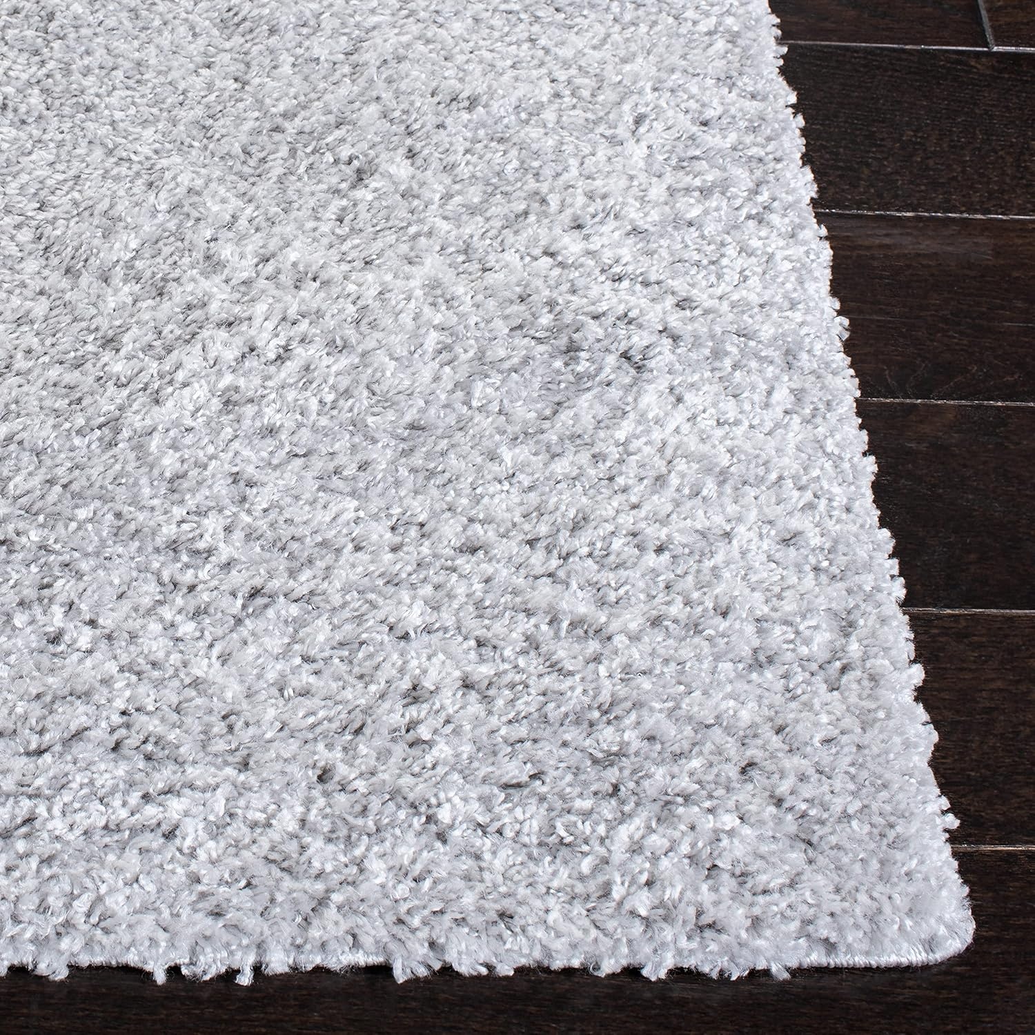 image:imageSAFAVIEH August Shag Collection Area Rug 9 x 12 Beige Solid Design NonShedding amp Easy Care 125inch Thick Ideal for High Traffic Areas in Living Room Bedroom AUG561BLight Grey