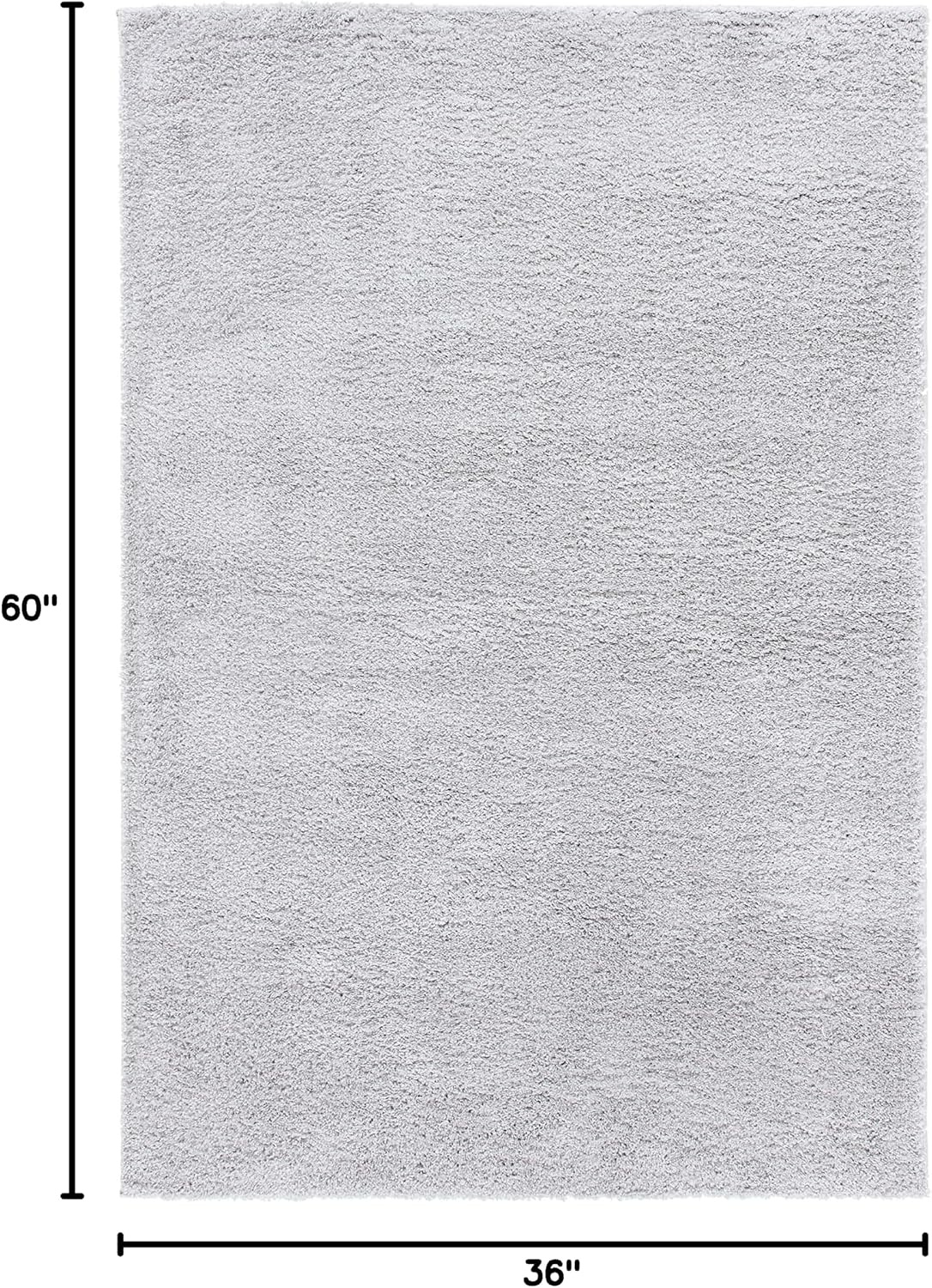 image:imageSAFAVIEH August Shag Collection Area Rug 9 x 12 Beige Solid Design NonShedding amp Easy Care 125inch Thick Ideal for High Traffic Areas in Living Room Bedroom AUG561BLight Grey