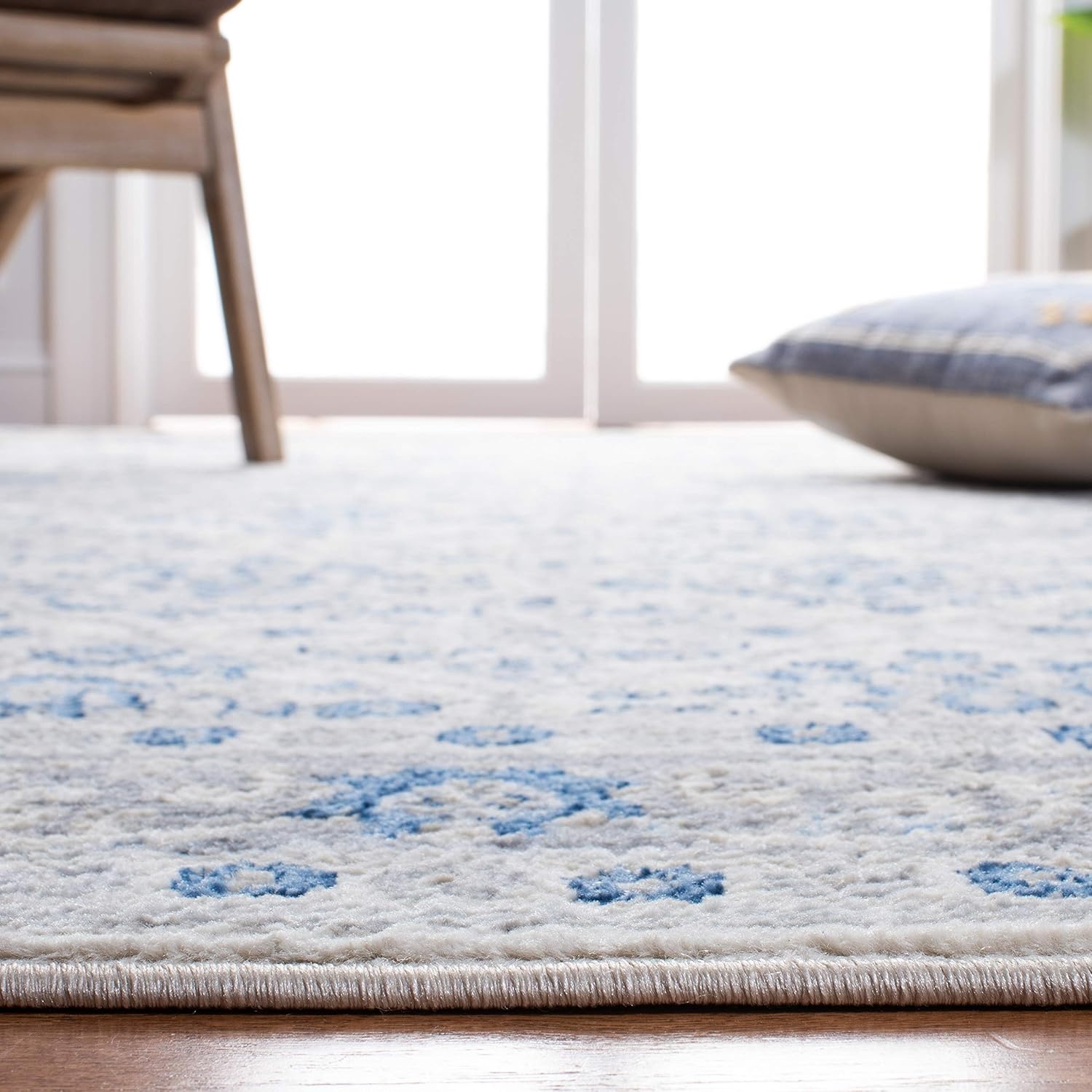 image:imageSAFAVIEH August Shag Collection Area Rug 9 x 12 Beige Solid Design NonShedding amp Easy Care 125inch Thick Ideal for High Traffic Areas in Living Room Bedroom AUG561BNavy