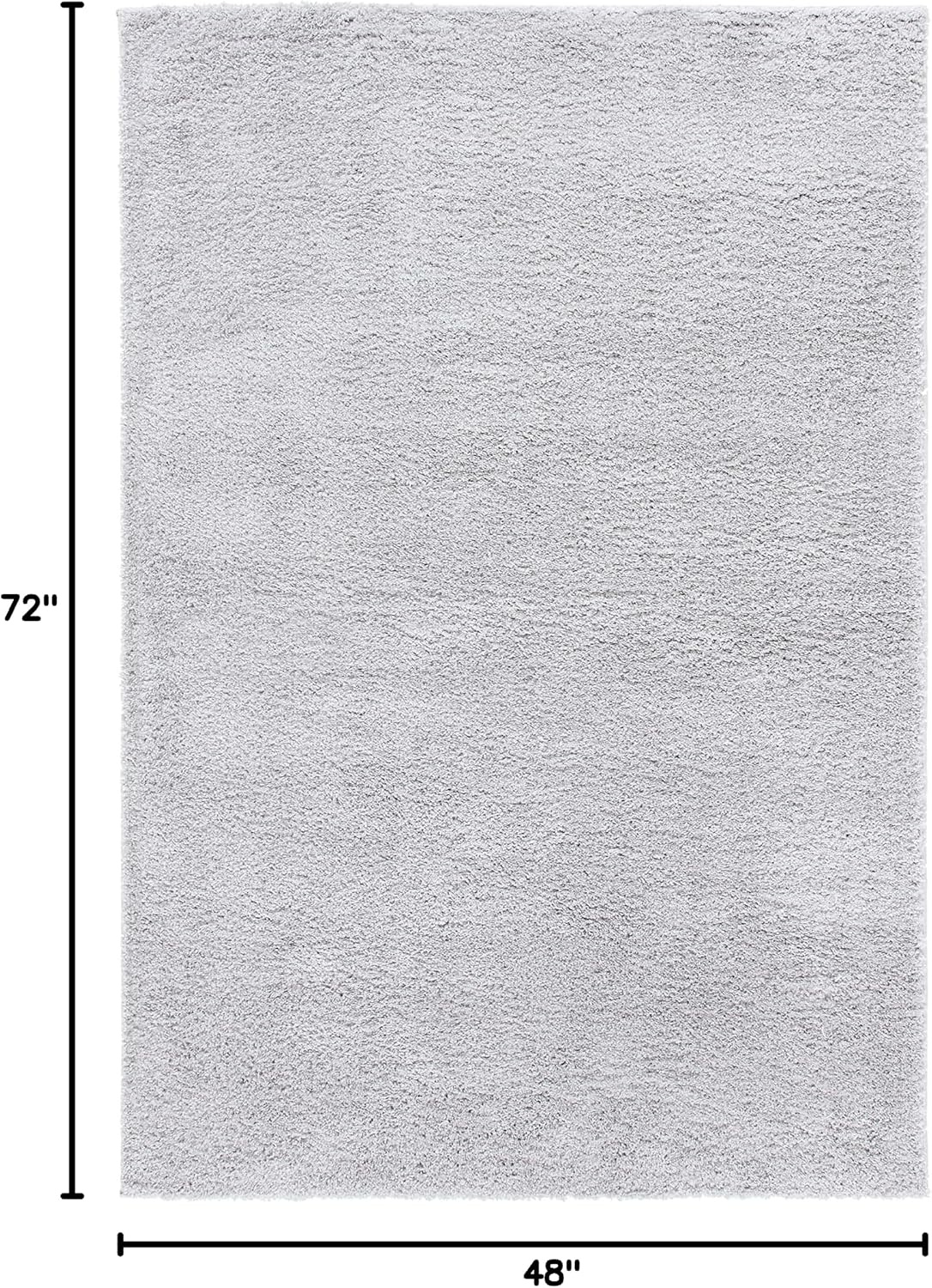 image:imageSAFAVIEH August Shag Collection Area Rug 9 x 12 Beige Solid Design NonShedding amp Easy Care 125inch Thick Ideal for High Traffic Areas in Living Room Bedroom AUG561BLight Grey