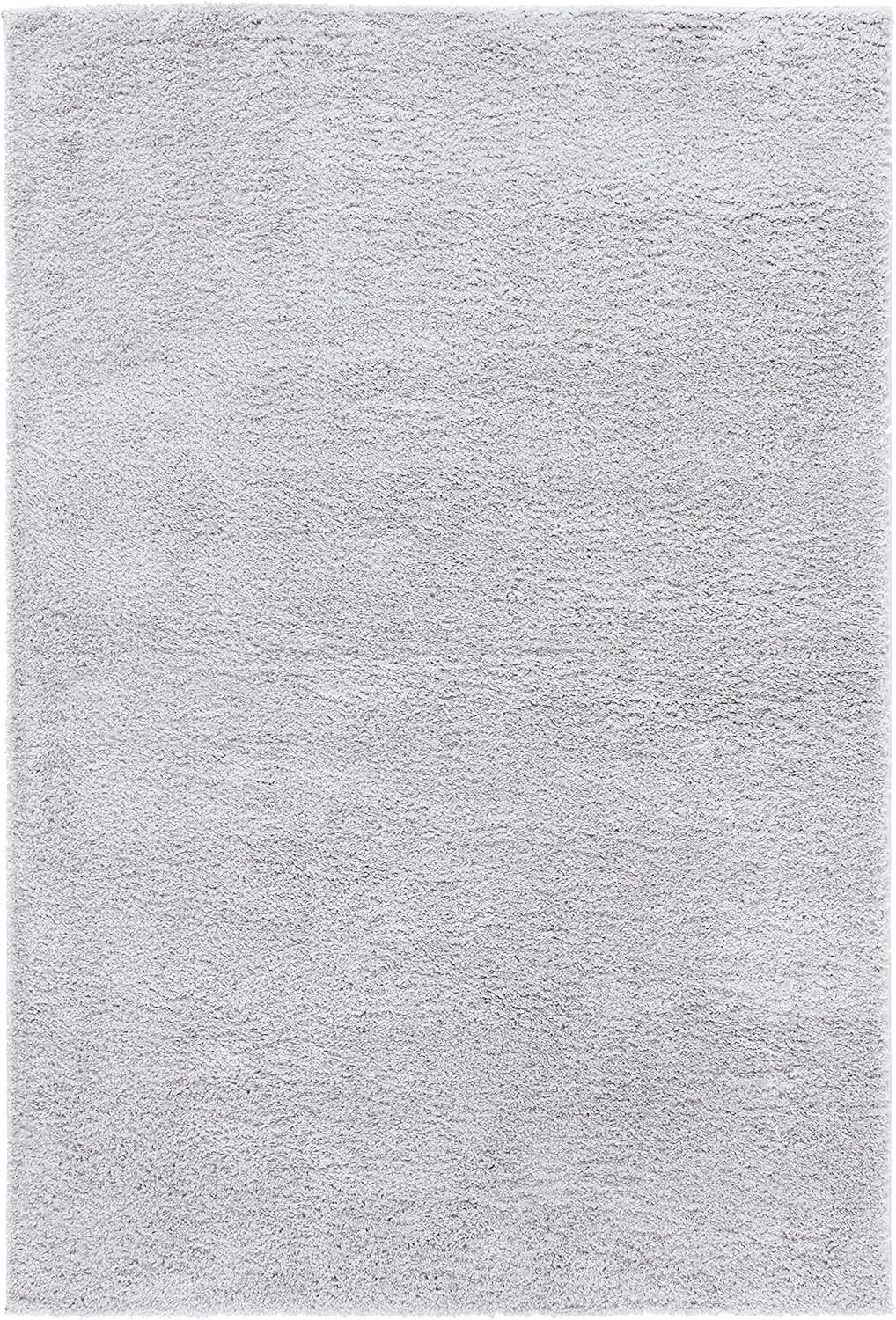 image:imageSAFAVIEH August Shag Collection Area Rug 9 x 12 Beige Solid Design NonShedding amp Easy Care 125inch Thick Ideal for High Traffic Areas in Living Room Bedroom AUG561BLight Grey