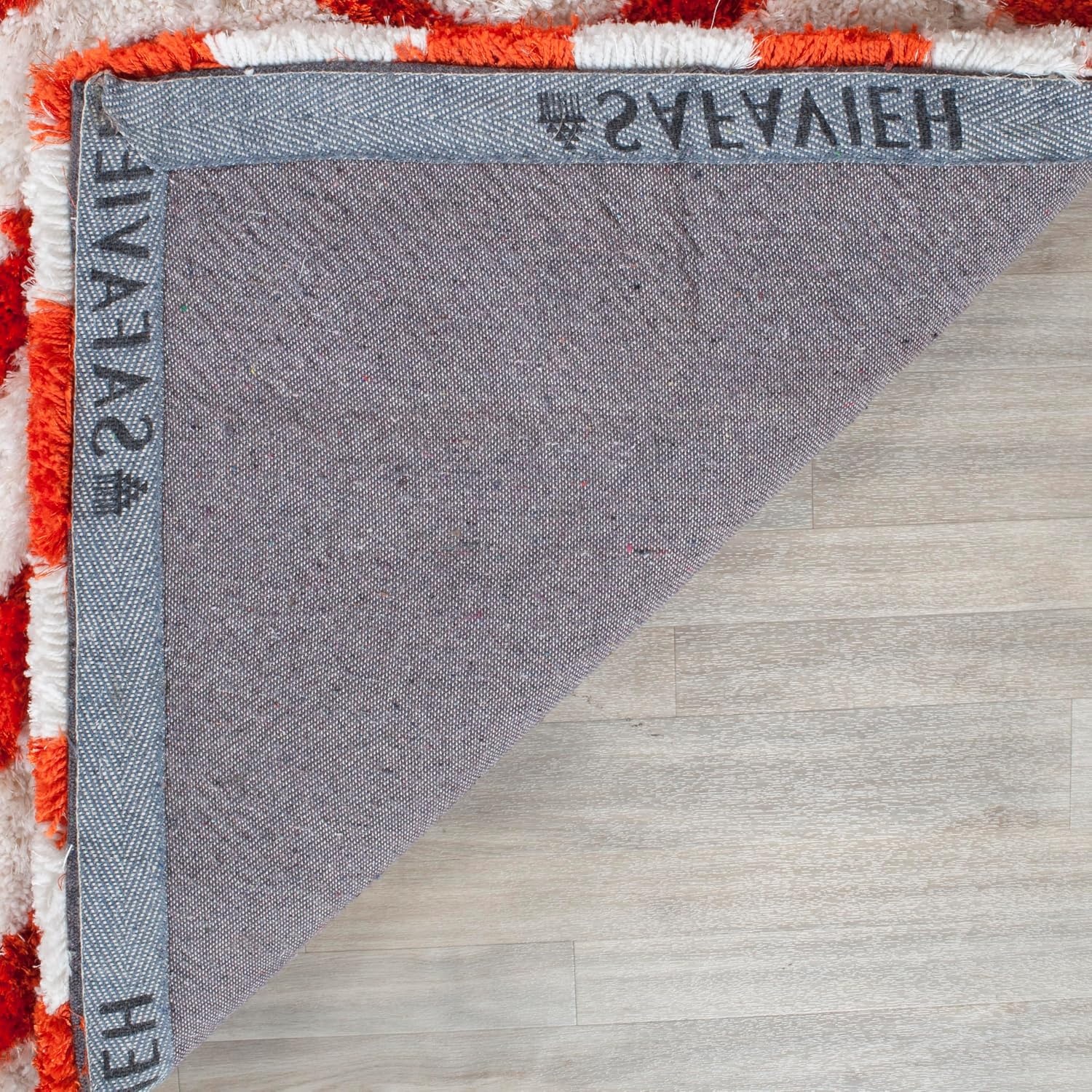 image:imageSAFAVIEH Barcelona Shag Collection Area Rug 9 x 12 Graphite amp Ivory Handmade Chevron 175inch Thick Ideal for High Traffic Areas in Living Room Bedroom BSG320DIvoryRust