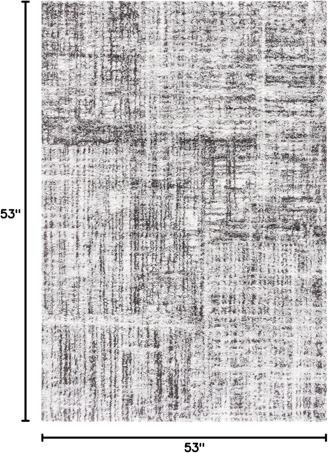 image:imageSAFAVIEH Berber Shag Collection Area Rug 9 x 12 Blue Rust amp Ivory Modern Abstract Design NonShedding amp Easy Care 125inch Thick Ideal for High Traffic Areas in Living Room Bedroom BER569AGreyDark Grey