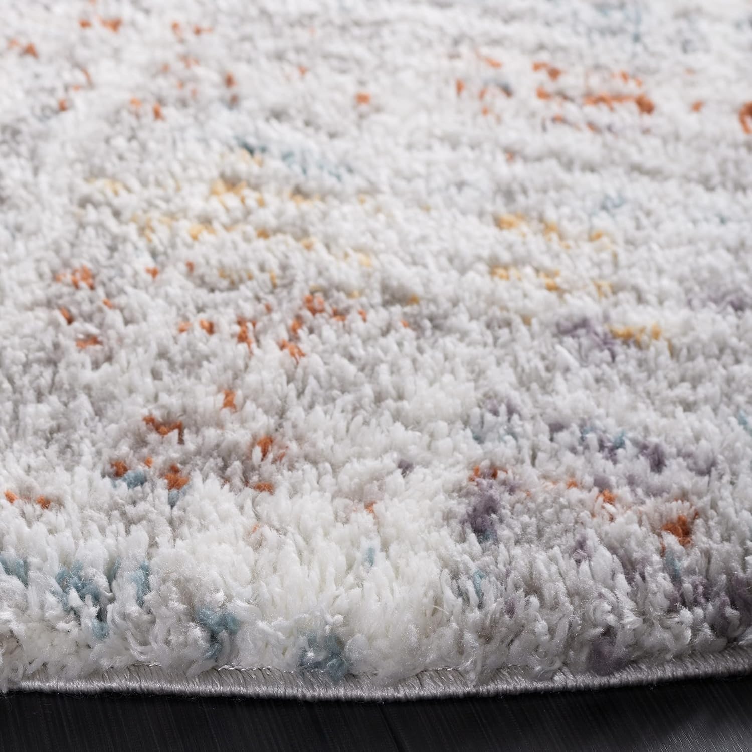image:imageSAFAVIEH Berber Shag Collection Area Rug 9 x 12 Blue Rust amp Ivory Modern Abstract Design NonShedding amp Easy Care 125inch Thick Ideal for High Traffic Areas in Living Room Bedroom BER569ABlue RustIvory