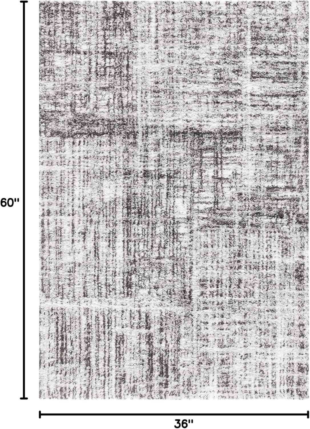 image:imageSAFAVIEH Berber Shag Collection Area Rug 9 x 12 Blue Rust amp Ivory Modern Abstract Design NonShedding amp Easy Care 125inch Thick Ideal for High Traffic Areas in Living Room Bedroom BER569AGreyDark Grey