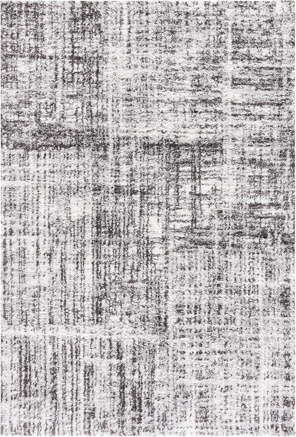 image:imageSAFAVIEH Berber Shag Collection Area Rug 9 x 12 Blue Rust amp Ivory Modern Abstract Design NonShedding amp Easy Care 125inch Thick Ideal for High Traffic Areas in Living Room Bedroom BER569AGreyDark Grey