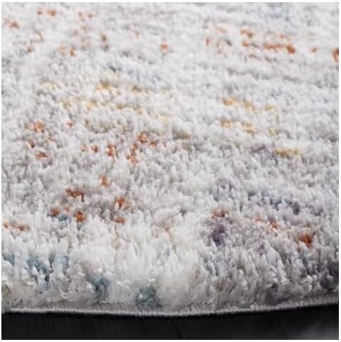 image:imageSAFAVIEH Berber Shag Collection Area Rug 9 x 12 Blue Rust amp Ivory Modern Abstract Design NonShedding amp Easy Care 125inch Thick Ideal for High Traffic Areas in Living Room Bedroom BER569ABlue RustIvory