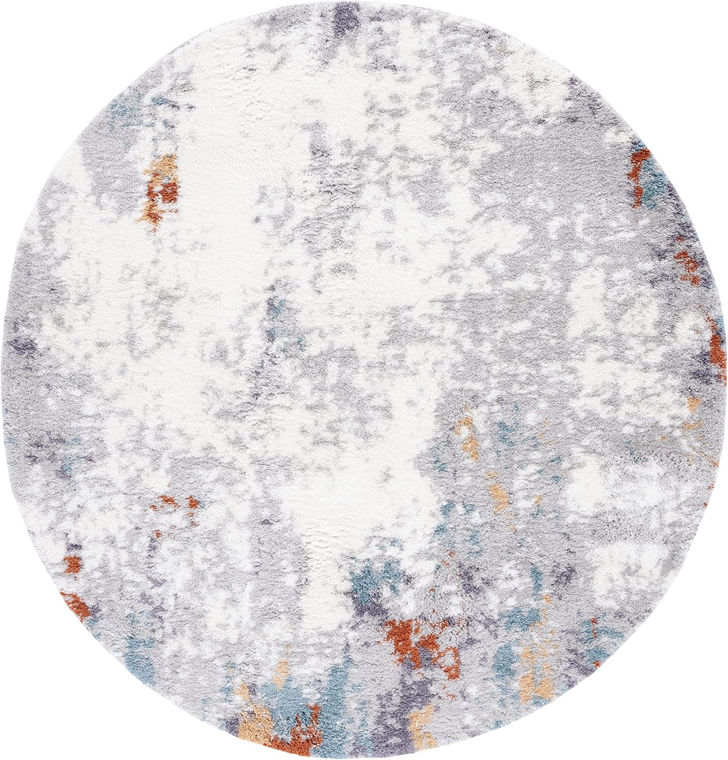 image:imageSAFAVIEH Berber Shag Collection Area Rug 9 x 12 Blue Rust amp Ivory Modern Abstract Design NonShedding amp Easy Care 125inch Thick Ideal for High Traffic Areas in Living Room Bedroom BER543ABlue RustIvory
