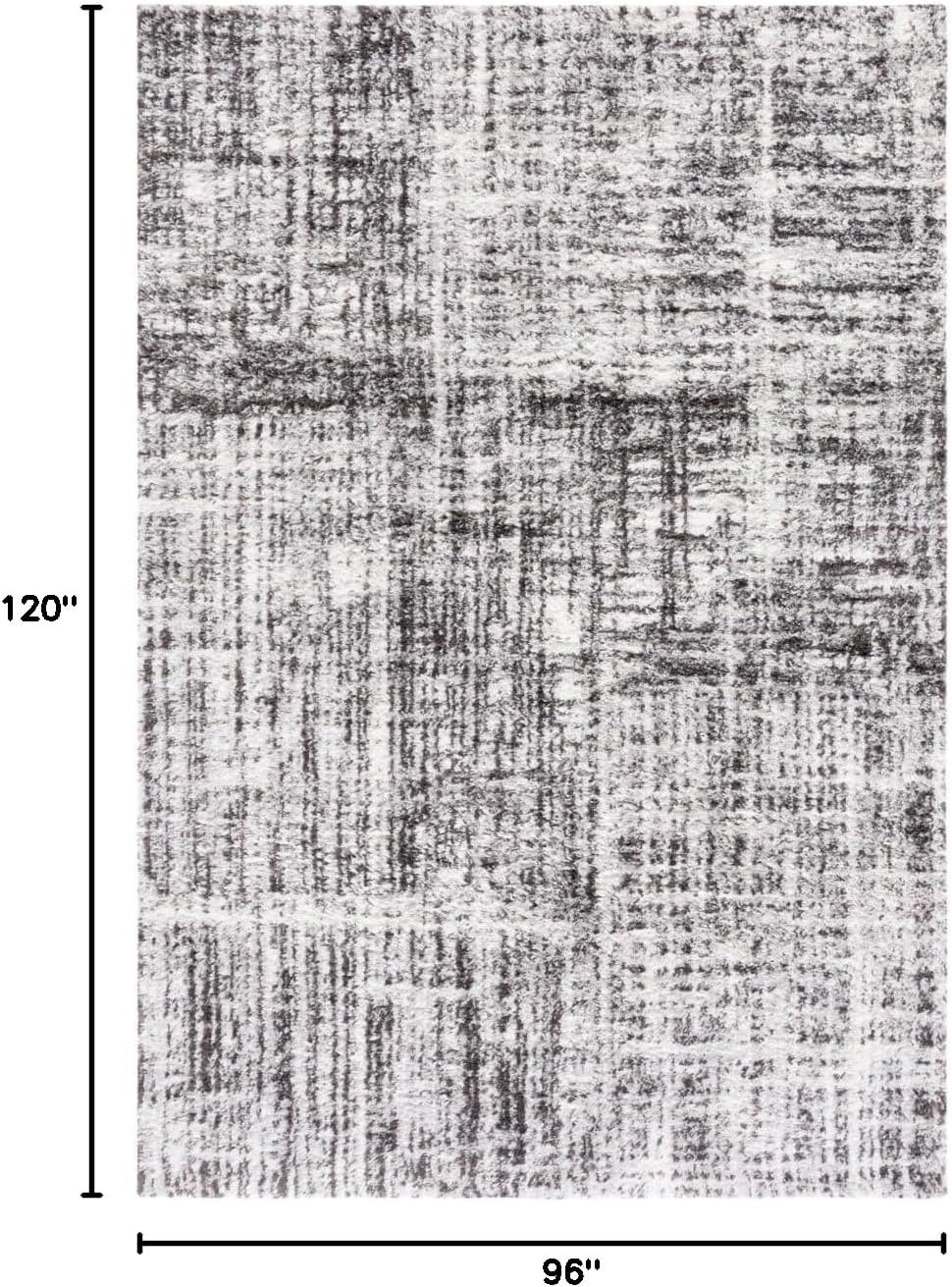 image:imageSAFAVIEH Berber Shag Collection Area Rug 9 x 12 Blue Rust amp Ivory Modern Abstract Design NonShedding amp Easy Care 125inch Thick Ideal for High Traffic Areas in Living Room Bedroom BER569AGreyDark Grey