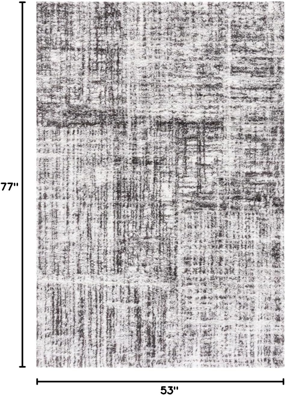 image:imageSAFAVIEH Berber Shag Collection Area Rug 9 x 12 Blue Rust amp Ivory Modern Abstract Design NonShedding amp Easy Care 125inch Thick Ideal for High Traffic Areas in Living Room Bedroom BER569AGreyDark Grey