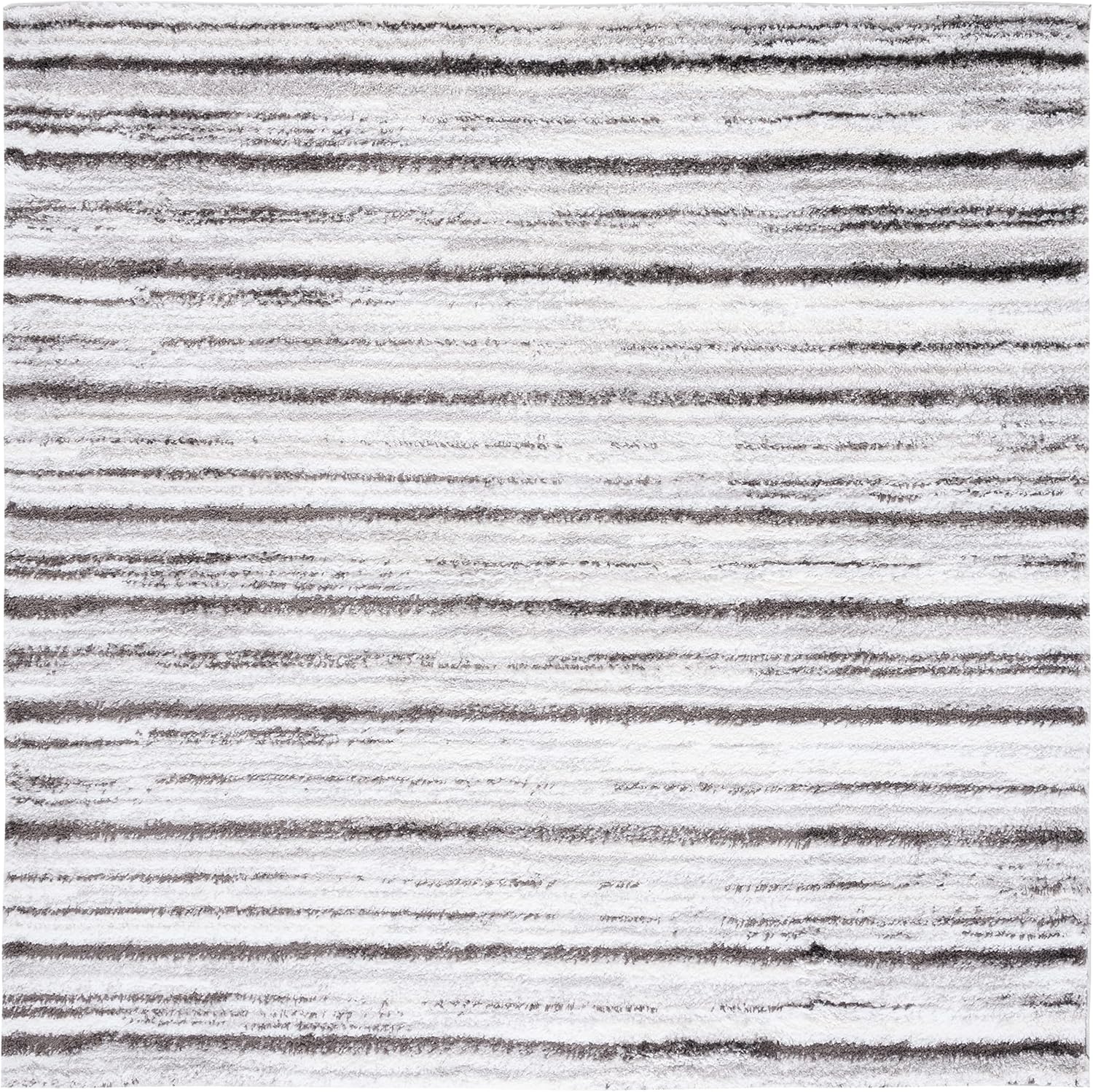 image:imageSAFAVIEH Berber Shag Collection Area Rug 9 x 12 Blue Rust amp Ivory Stripe Design NonShedding amp Easy Care 125inch Thick Ideal for High Traffic Areas in Living Room Bedroom BER565AGreyDark Grey