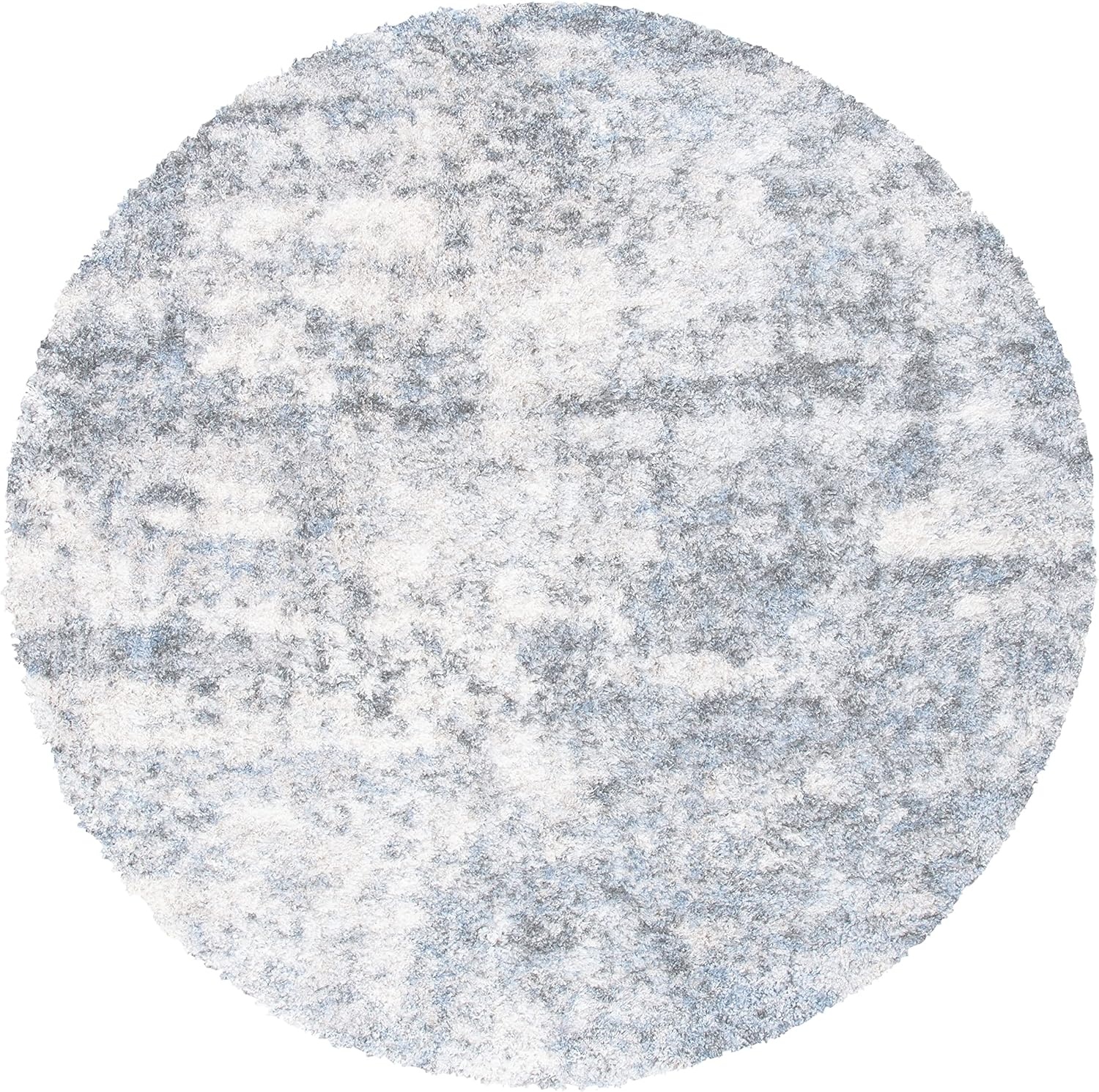 image:imageSAFAVIEH Berber Shag Collection Area Rug 9 x 12 Ivory amp Blue Modern Abstract Design NonShedding amp Easy Care 12inch Thick Ideal for High Traffic Areas in Living Room Bedroom BER274BIvoryGrey