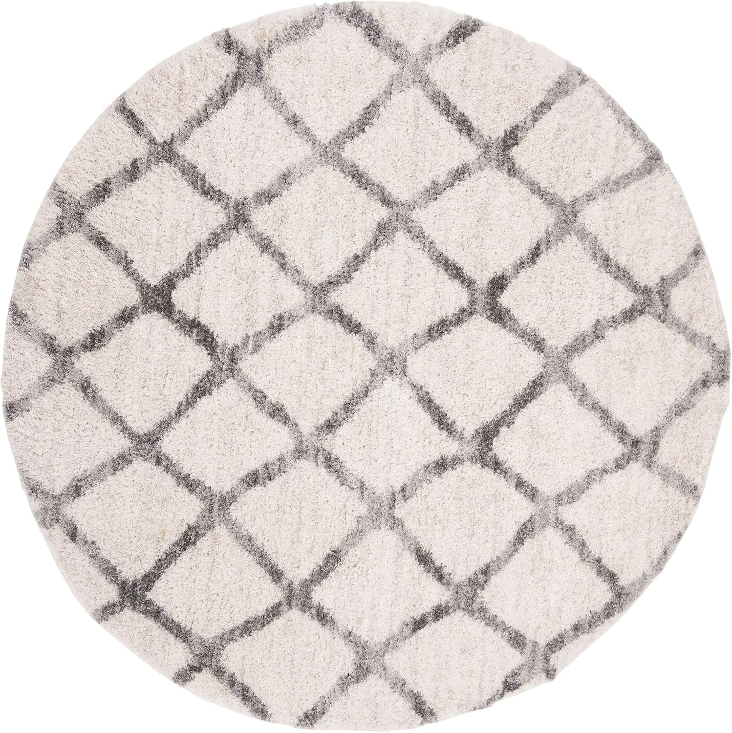image:imageSAFAVIEH Berber Shag Collection Area Rug 9 x 12 Ivory amp Grey Moroccan Design NonShedding amp Easy Care 12inch Thick Ideal for High Traffic Areas in Living Room Bedroom BER215BCreamGrey