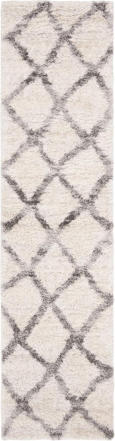 image:imageSAFAVIEH Berber Shag Collection Area Rug 9 x 12 Ivory amp Grey Moroccan Design NonShedding amp Easy Care 12inch Thick Ideal for High Traffic Areas in Living Room Bedroom BER215BCreamGrey