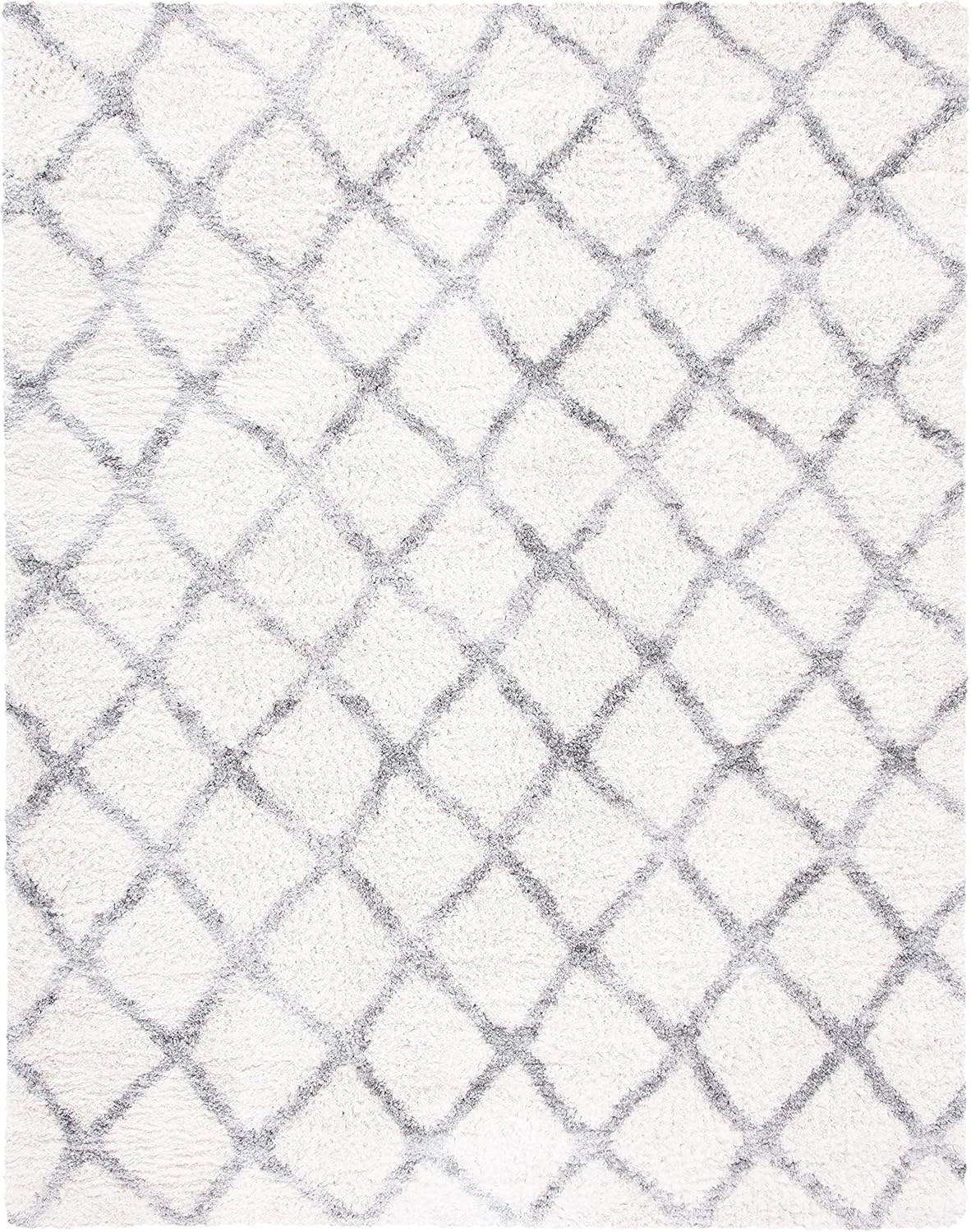 image:imageSAFAVIEH Berber Shag Collection Area Rug 9 x 12 Ivory amp Grey Moroccan Design NonShedding amp Easy Care 12inch Thick Ideal for High Traffic Areas in Living Room Bedroom BER215BCreamGrey