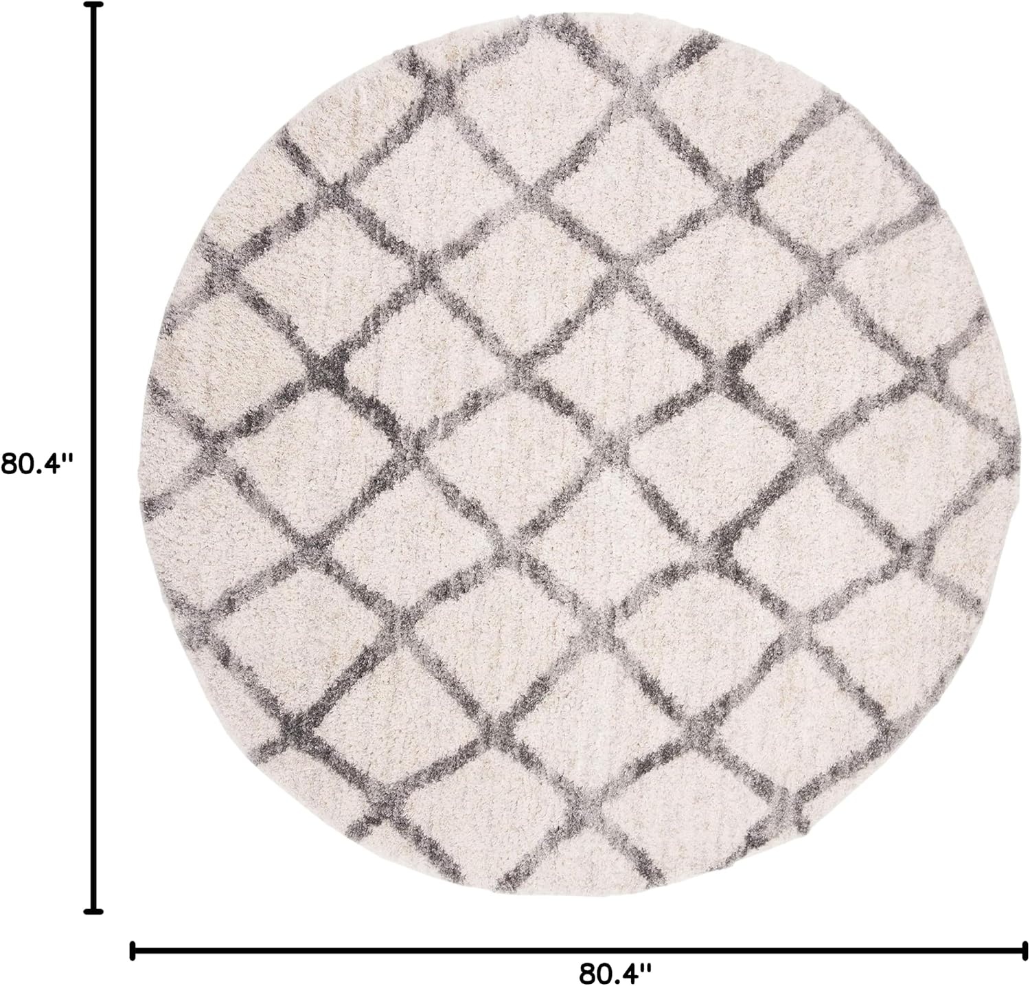 image:imageSAFAVIEH Berber Shag Collection Area Rug 9 x 12 Ivory amp Grey Moroccan Design NonShedding amp Easy Care 12inch Thick Ideal for High Traffic Areas in Living Room Bedroom BER215BCreamGrey