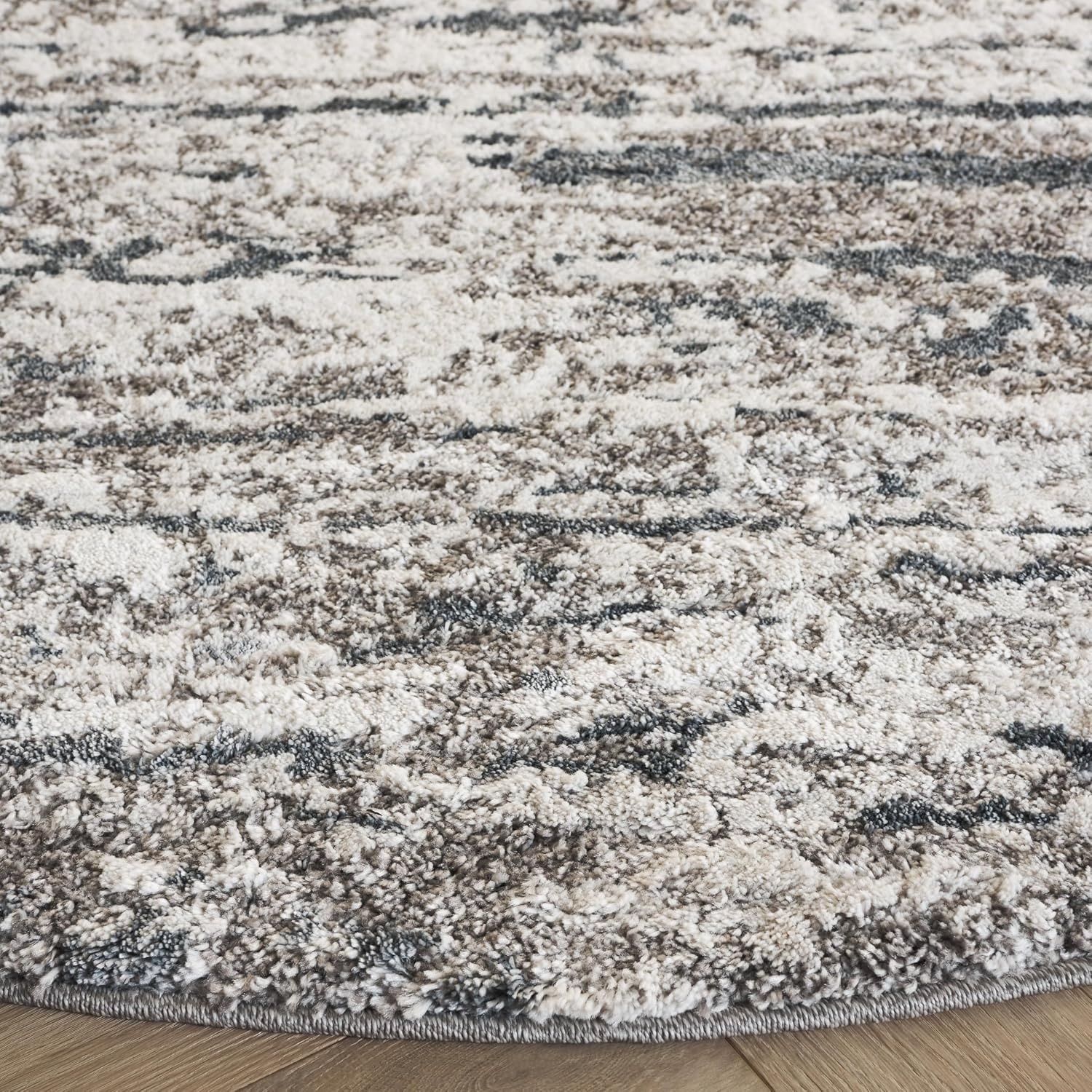 image:imageSAFAVIEH Century Collection Area Rug 67 x 9 Ivory amp Beige Modern Abstract Design NonShedding amp Easy Care Ideal for High Traffic Areas in Living Room Bedroom CTY350BGreyNavy