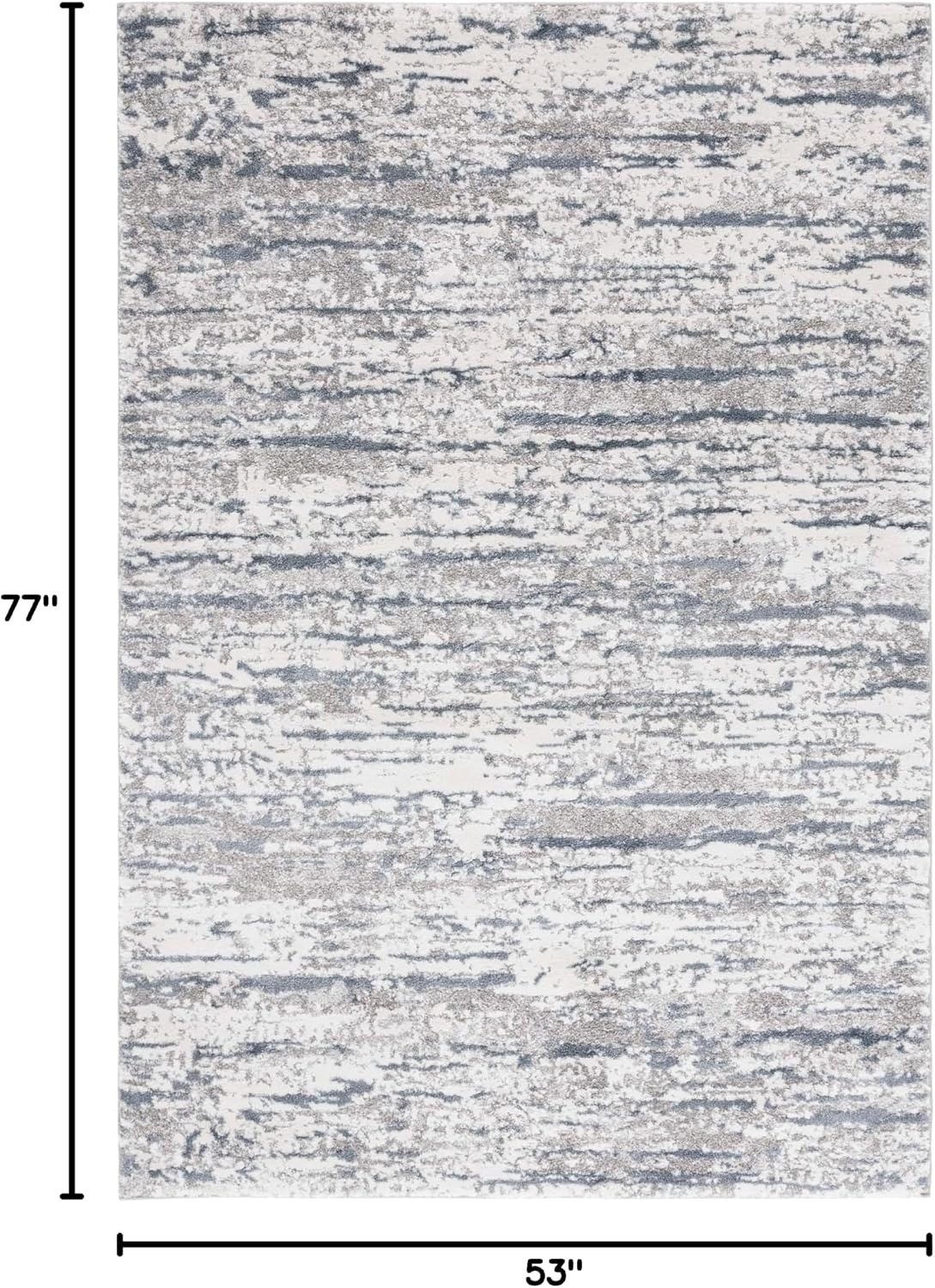 image:imageSAFAVIEH Century Collection Area Rug 67 x 9 Ivory amp Beige Modern Abstract Design NonShedding amp Easy Care Ideal for High Traffic Areas in Living Room Bedroom CTY350BGreyNavy