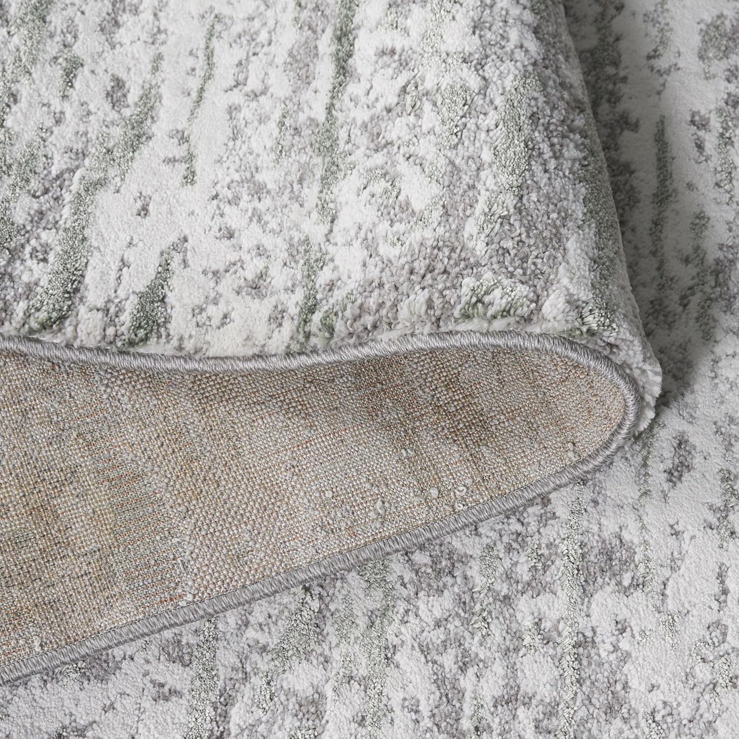 image:imageSAFAVIEH Century Collection Area Rug 67 x 9 Ivory amp Beige Modern Abstract Design NonShedding amp Easy Care Ideal for High Traffic Areas in Living Room Bedroom CTY350BGreyDark Green