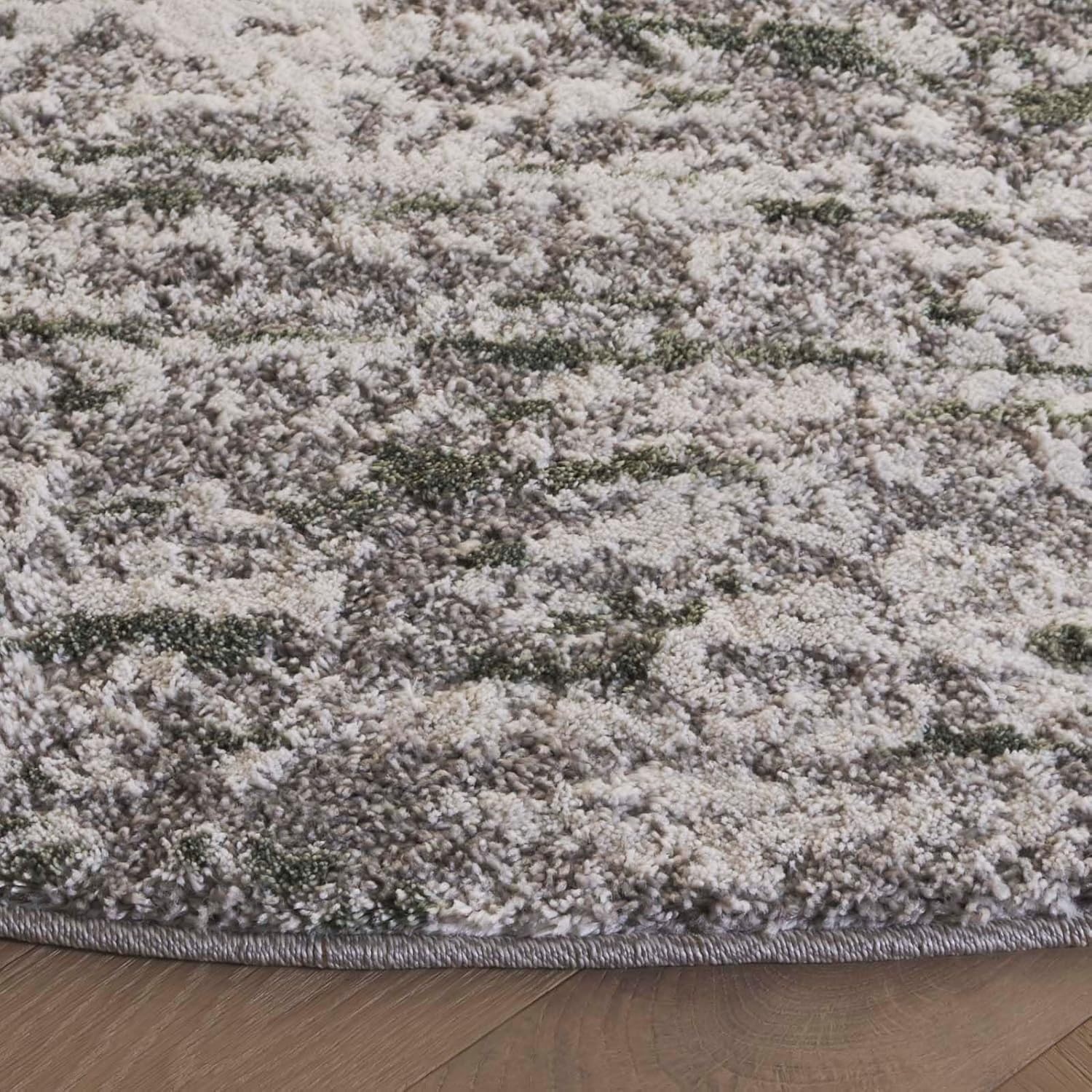 image:imageSAFAVIEH Century Collection Area Rug 67 x 9 Ivory amp Beige Modern Abstract Design NonShedding amp Easy Care Ideal for High Traffic Areas in Living Room Bedroom CTY350BGreyDark Green