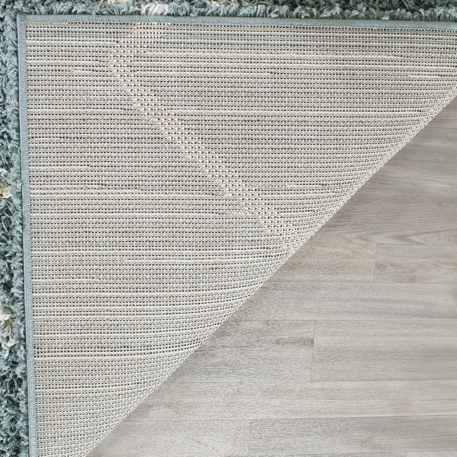 image:imageSAFAVIEH Dallas Shag Collection Area Rug 86 x 12 Dark Grey amp Ivory Trellis Design NonShedding amp Easy Care 15inch Thick Ideal for High Traffic Areas in Living Room Bedroom SGDS258ASeafoamIvory