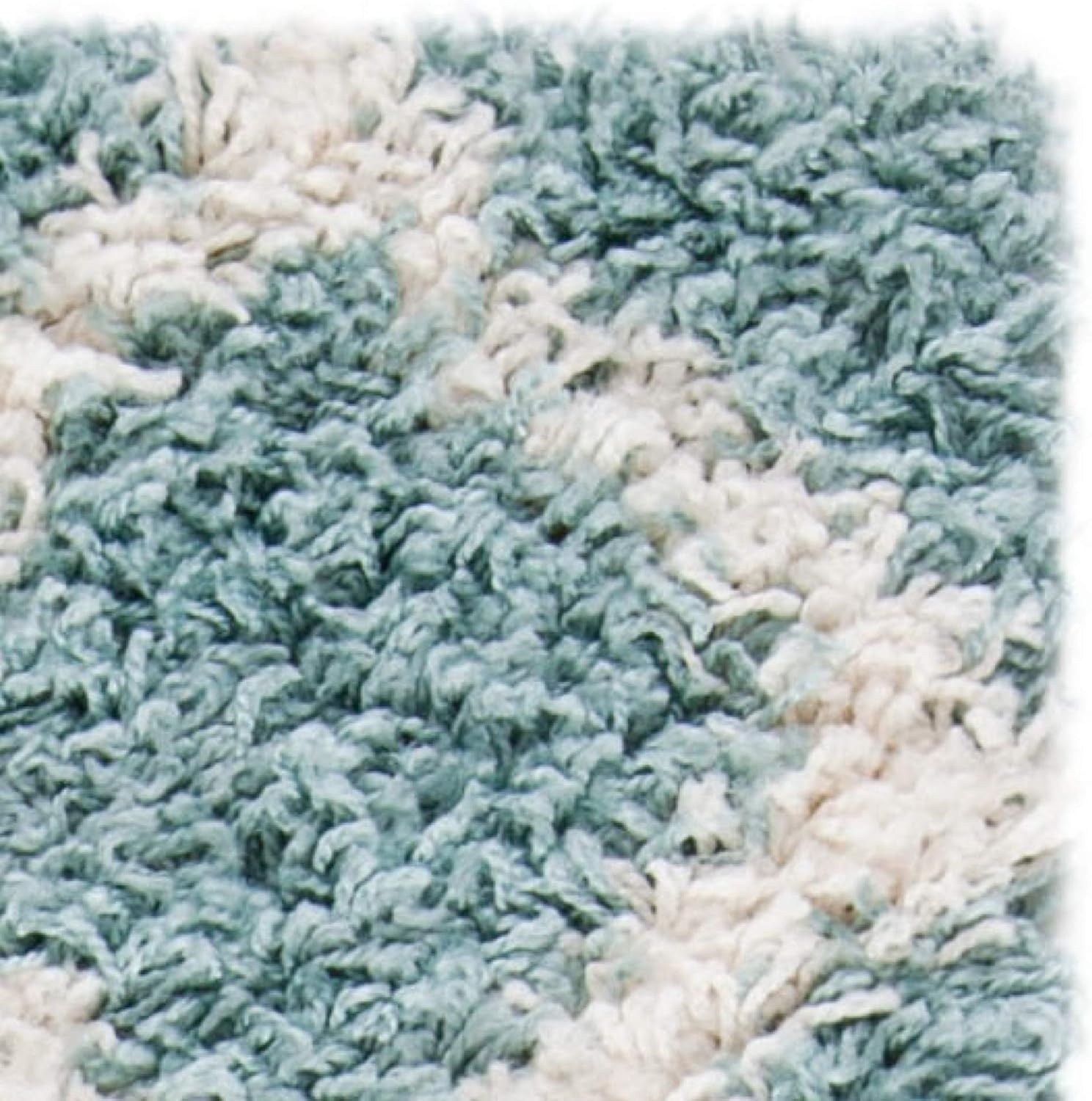 image:imageSAFAVIEH Dallas Shag Collection Area Rug 86 x 12 Dark Grey amp Ivory Trellis Design NonShedding amp Easy Care 15inch Thick Ideal for High Traffic Areas in Living Room Bedroom SGDS258ASeafoamIvory