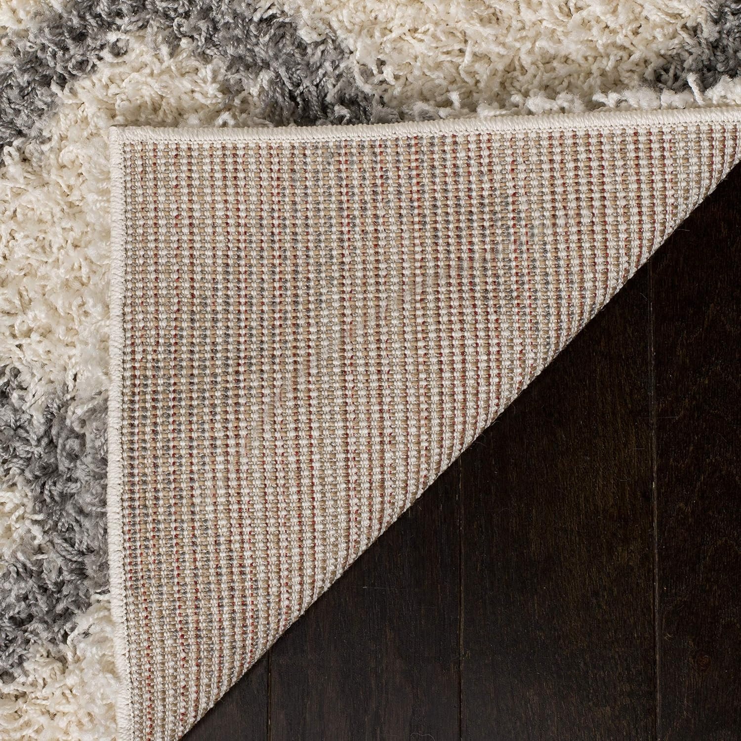 image:imageSAFAVIEH Dallas Shag Collection Area Rug 86 x 12 Dark Grey amp Ivory Trellis Design NonShedding amp Easy Care 15inch Thick Ideal for High Traffic Areas in Living Room Bedroom SGDS258AIvoryGrey