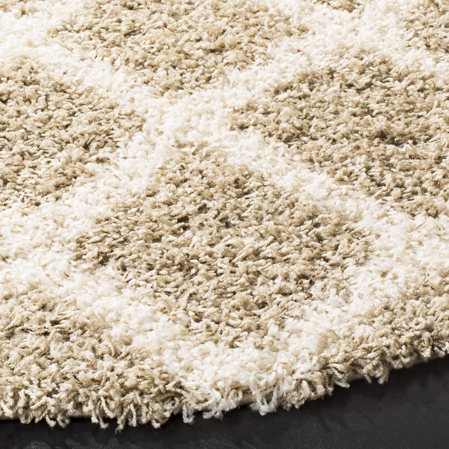 image:imageSAFAVIEH Dallas Shag Collection Area Rug 86 x 12 Dark Grey amp Ivory Trellis Design NonShedding amp Easy Care 15inch Thick Ideal for High Traffic Areas in Living Room Bedroom SGDS258ABeigeIvory
