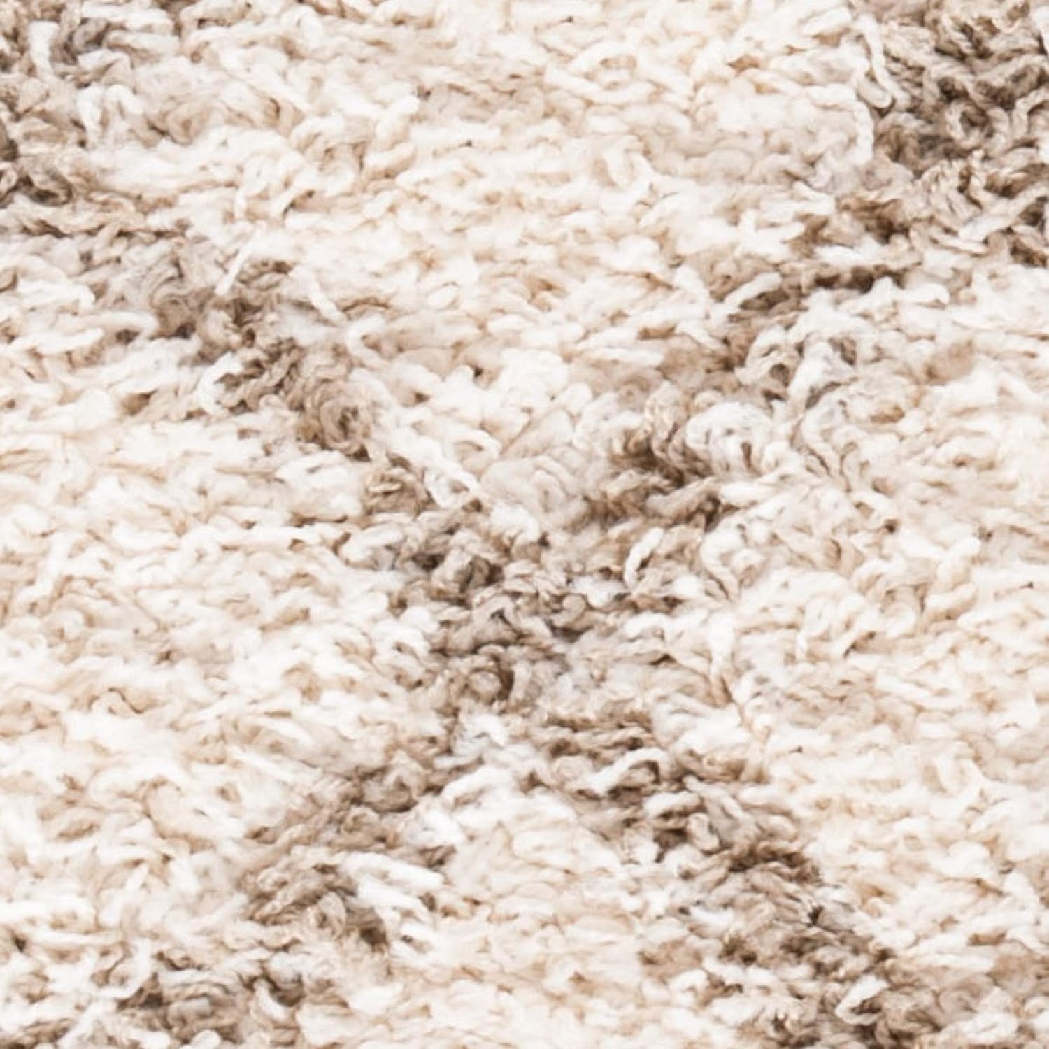 image:imageSAFAVIEH Dallas Shag Collection Area Rug 86 x 12 Dark Grey amp Ivory Trellis Design NonShedding amp Easy Care 15inch Thick Ideal for High Traffic Areas in Living Room Bedroom SGDS258AIvoryBeige