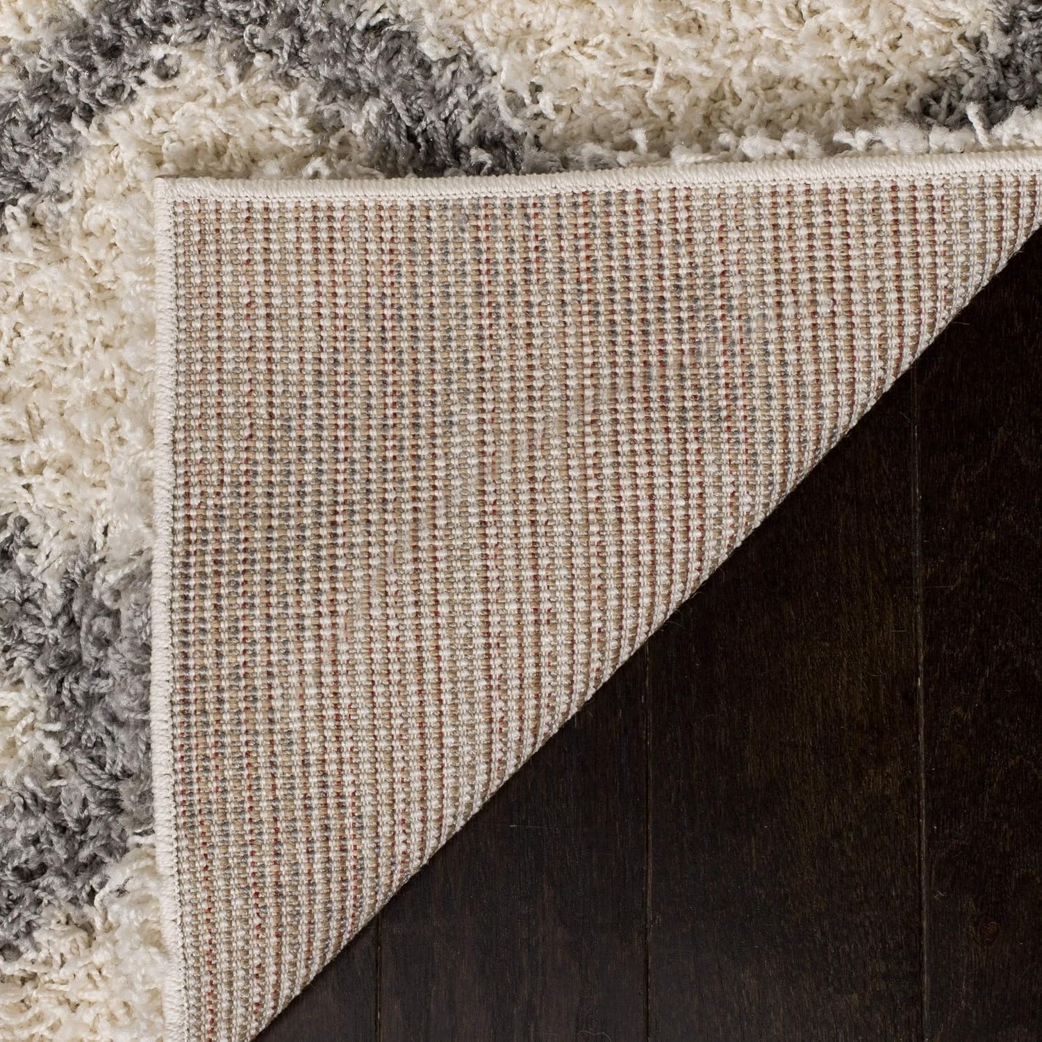 image:imageSAFAVIEH Dallas Shag Collection Area Rug 86 x 12 Dark Grey amp Ivory Trellis Design NonShedding amp Easy Care 15inch Thick Ideal for High Traffic Areas in Living Room Bedroom SGDS258AIvoryGrey