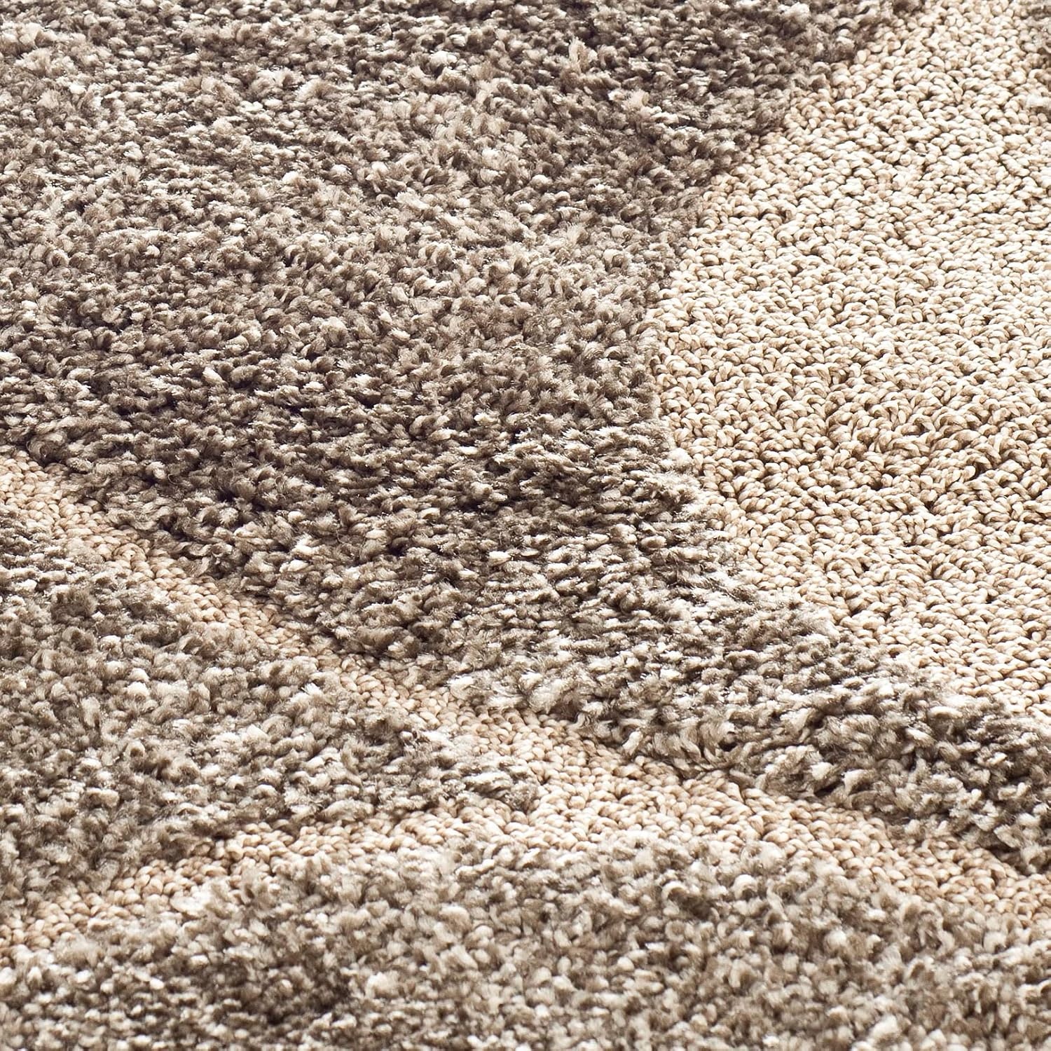 image:imageSAFAVIEH Florida Shag Collection Area Rug 8 x 10 Grey amp Beige Floral Design NonShedding amp Easy Care 12inch Thick Ideal for High Traffic Areas in Living Room Bedroom SG4598013SmokeBeige