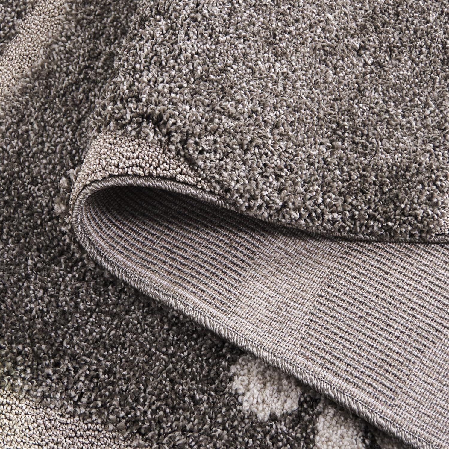image:imageSAFAVIEH Florida Shag Collection Area Rug 8 x 10 Grey amp Beige Floral Design NonShedding amp Easy Care 12inch Thick Ideal for High Traffic Areas in Living Room Bedroom SG4598013SmokeBeige