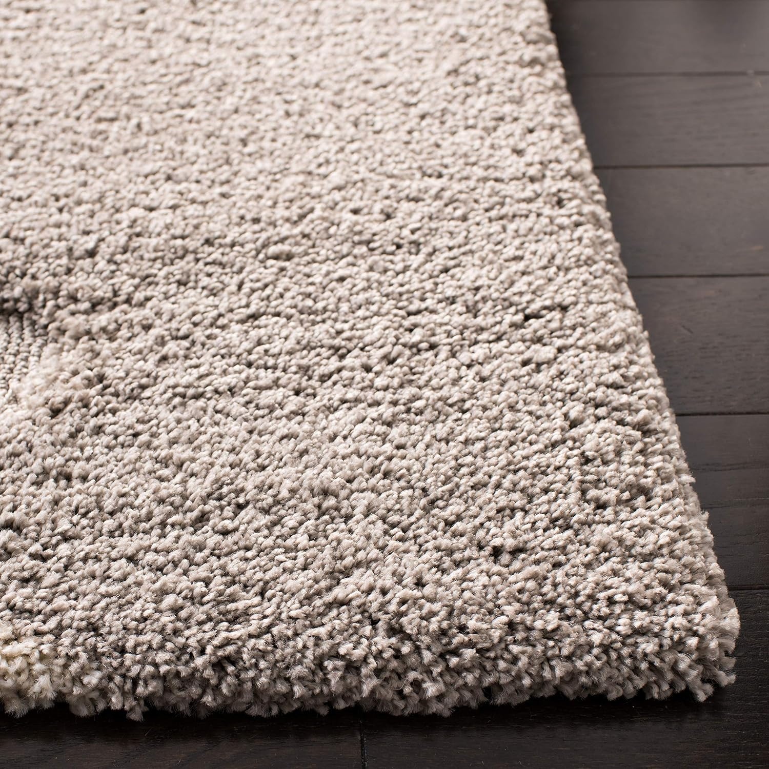 image:imageSAFAVIEH Florida Shag Collection Area Rug 86 x 12 Dark Blue amp Ivory Abstract Design NonShedding amp Easy Care 12inch Thick Ideal for High Traffic Areas in Living Room Bedroom SG4736511GreyIvory