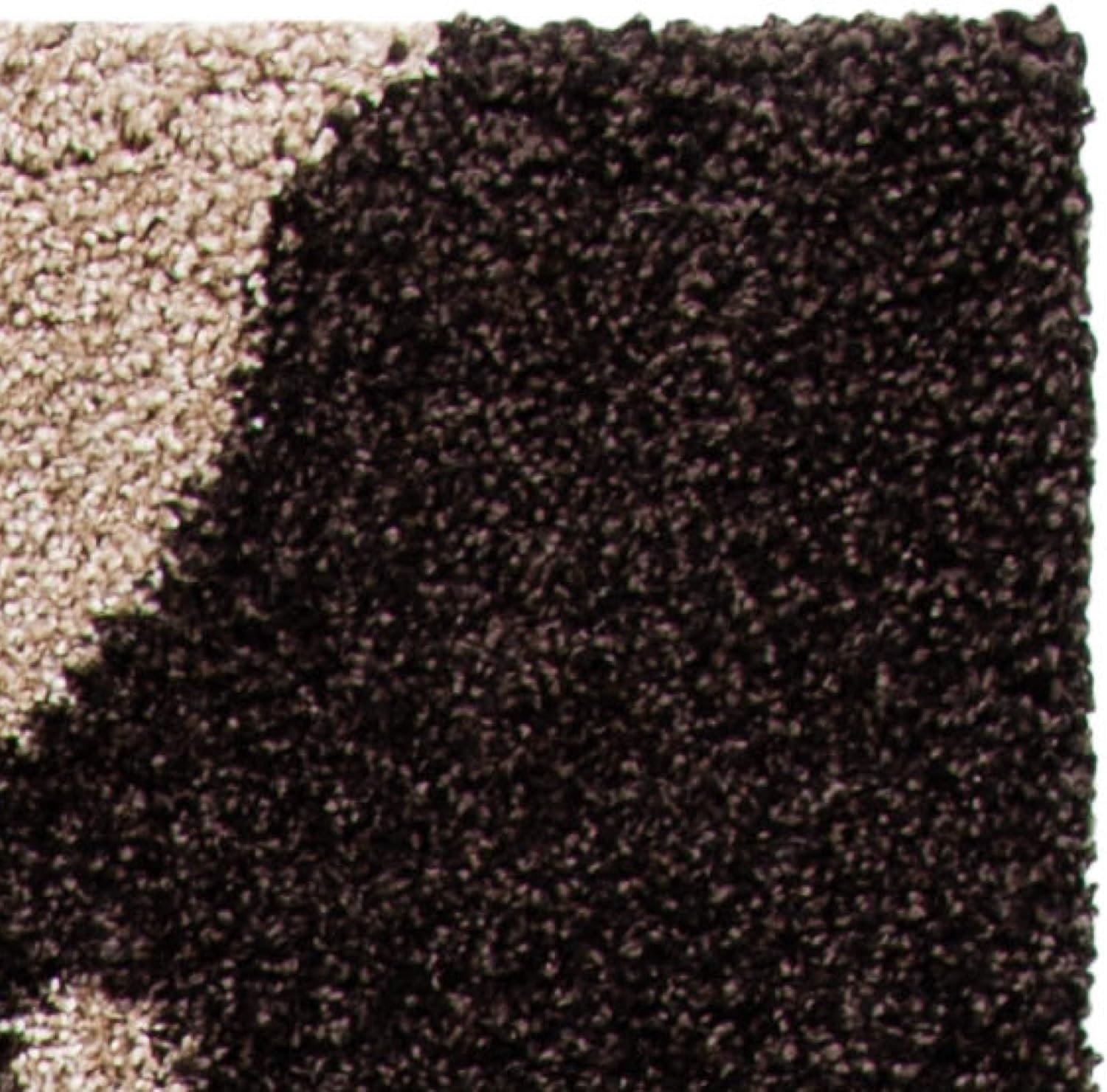 image:imageSAFAVIEH Florida Shag Collection Area Rug 86 x 12 Grey amp Beige Floral Design NonShedding amp Easy Care 12inch Thick Ideal for High Traffic Areas in Living Room Bedroom SG4588013Dark BrownSmoke