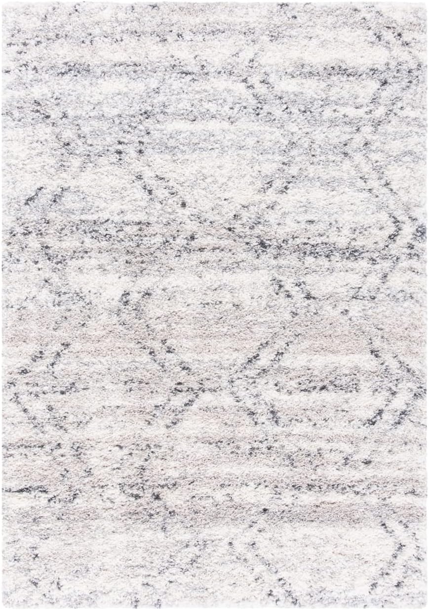 image:imageSAFAVIEH Fontana Shag Collection Area Rug 9 x 12 Ivory amp Grey Modern Design NonShedding amp Easy Care 2inch Thick Ideal for High Traffic Areas in Living Room Bedroom FNT881AIvoryGrey