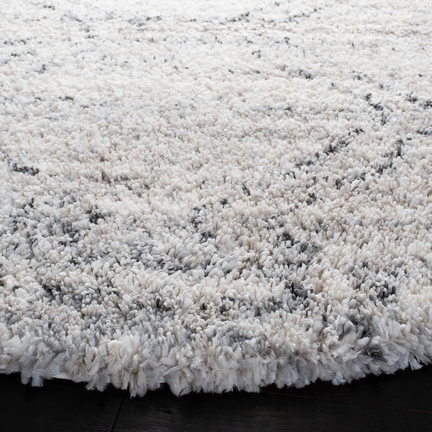 image:imageSAFAVIEH Fontana Shag Collection Area Rug 9 x 12 Ivory amp Grey Modern Design NonShedding amp Easy Care 2inch Thick Ideal for High Traffic Areas in Living Room Bedroom FNT881AIvoryGrey