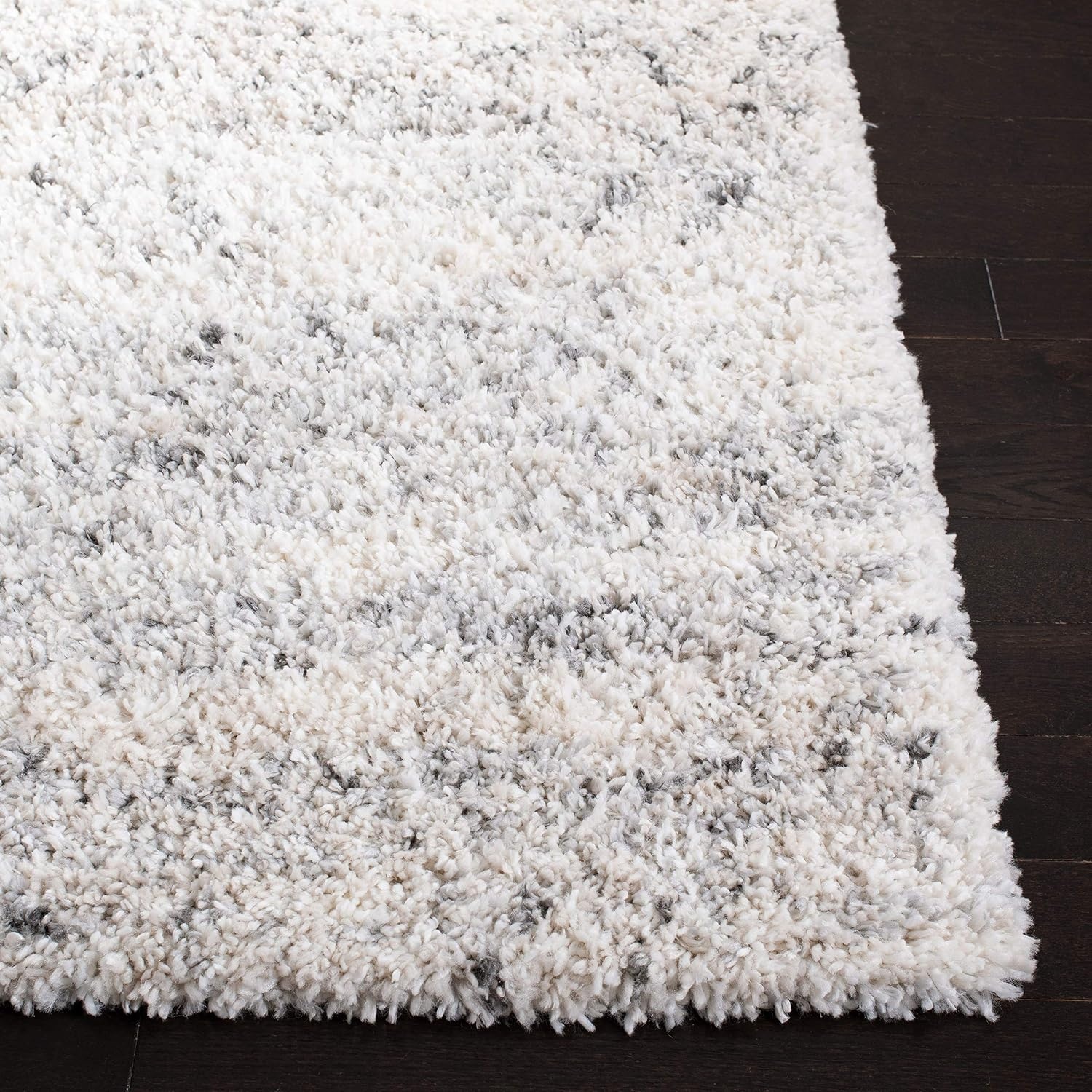 image:imageSAFAVIEH Fontana Shag Collection Area Rug 9 x 12 Ivory amp Grey Modern Design NonShedding amp Easy Care 2inch Thick Ideal for High Traffic Areas in Living Room Bedroom FNT881AIvoryGrey