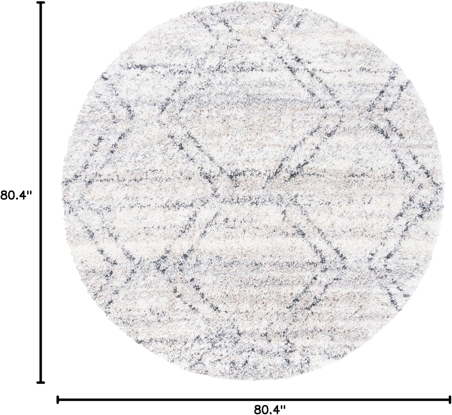 image:imageSAFAVIEH Fontana Shag Collection Area Rug 9 x 12 Ivory amp Grey Modern Design NonShedding amp Easy Care 2inch Thick Ideal for High Traffic Areas in Living Room Bedroom FNT881AIvoryGrey