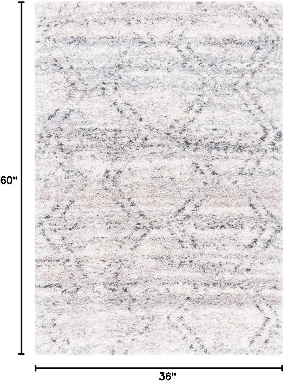 image:imageSAFAVIEH Fontana Shag Collection Area Rug 9 x 12 Ivory amp Grey Modern Design NonShedding amp Easy Care 2inch Thick Ideal for High Traffic Areas in Living Room Bedroom FNT881AIvoryGrey