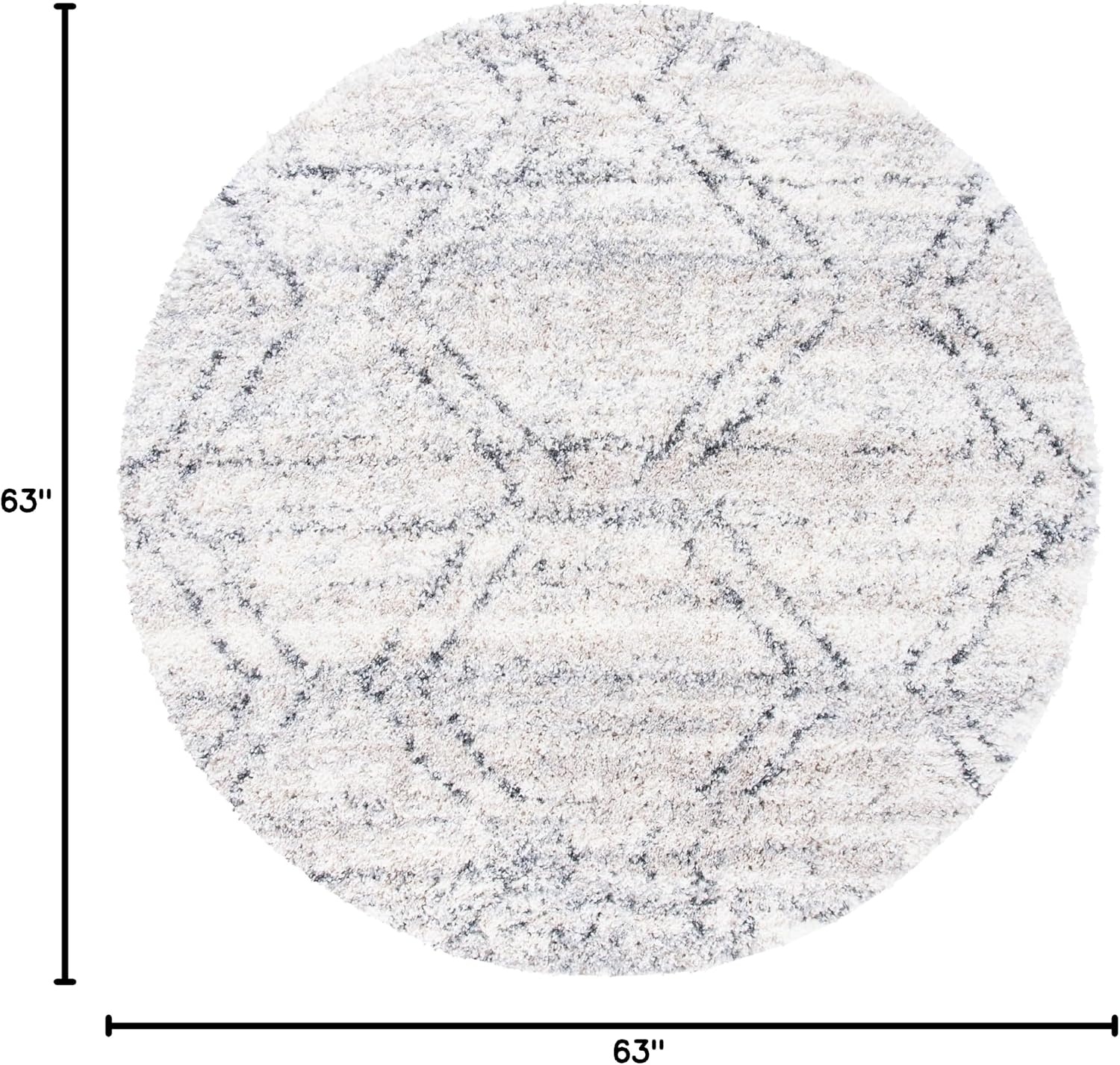 image:imageSAFAVIEH Fontana Shag Collection Area Rug 9 x 12 Ivory amp Grey Modern Design NonShedding amp Easy Care 2inch Thick Ideal for High Traffic Areas in Living Room Bedroom FNT881AIvoryGrey