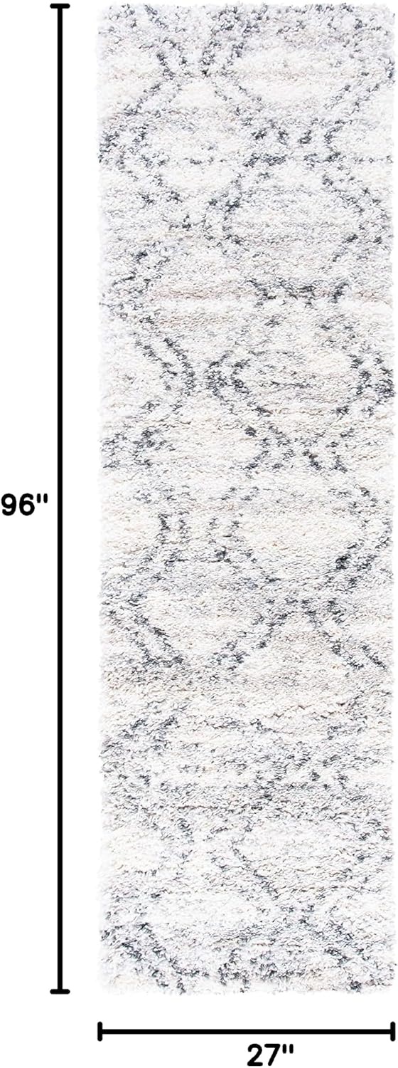 image:imageSAFAVIEH Fontana Shag Collection Area Rug 9 x 12 Ivory amp Grey Modern Design NonShedding amp Easy Care 2inch Thick Ideal for High Traffic Areas in Living Room Bedroom FNT881AIvoryGrey