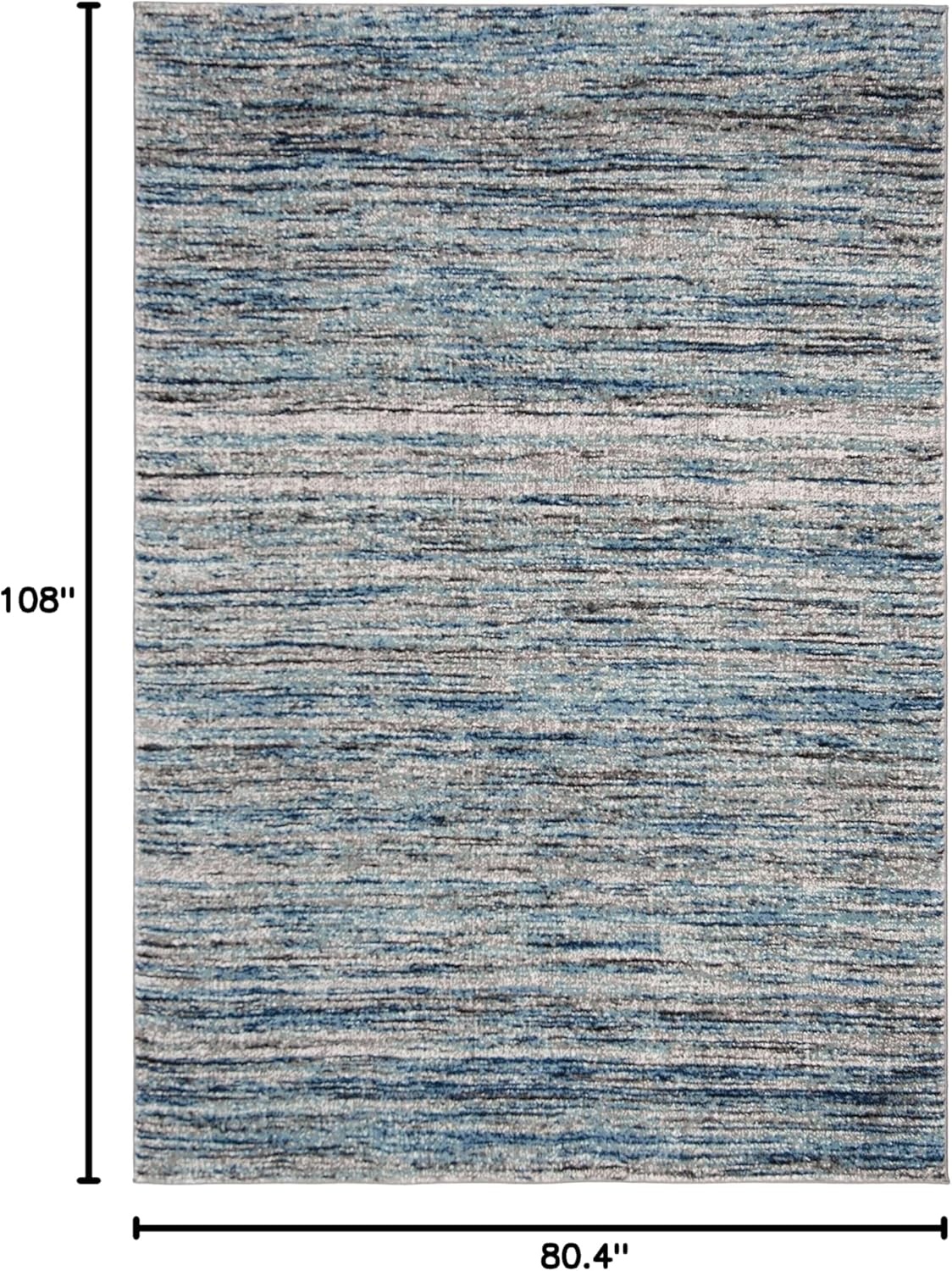 image:imageSAFAVIEH Galaxy Collection 8 x 10 BlueGrey GAL113M Modern NonShedding Living Room Bedroom Dining Home Office Area RugBlueGrey