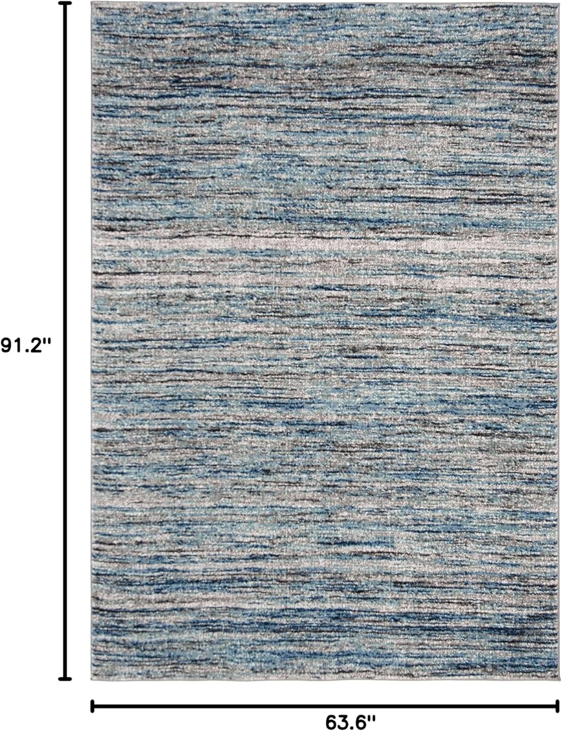 image:imageSAFAVIEH Galaxy Collection 8 x 10 BlueGrey GAL113M Modern NonShedding Living Room Bedroom Dining Home Office Area RugBlueGrey