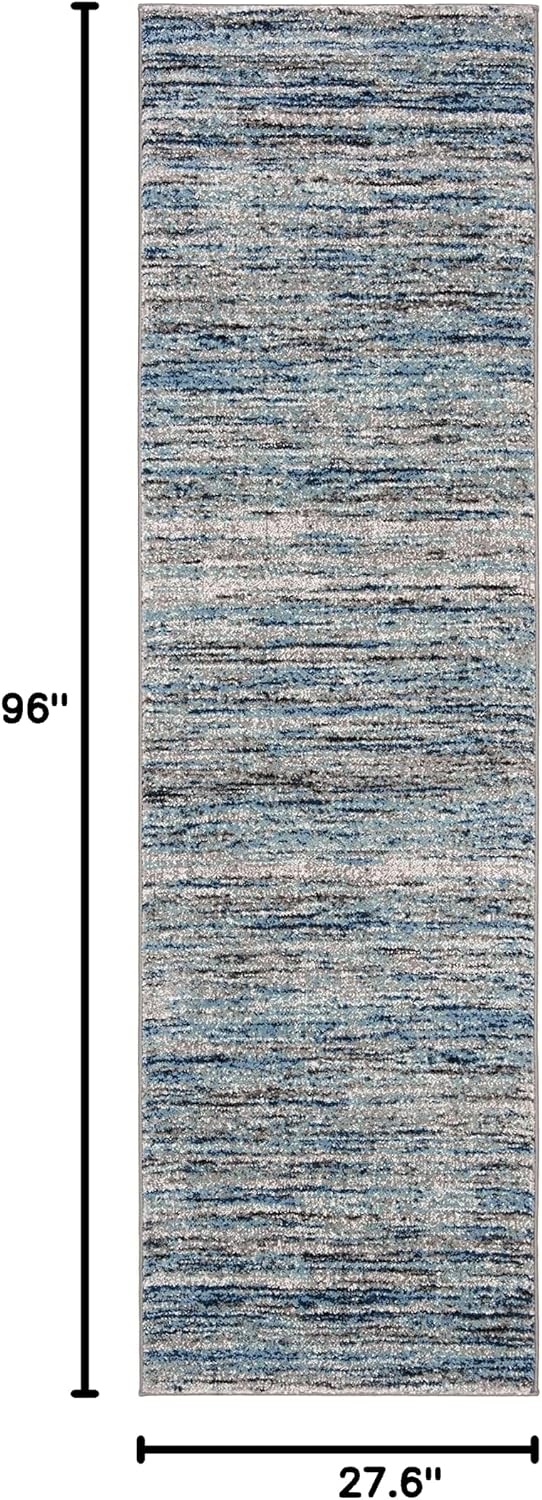 image:imageSAFAVIEH Galaxy Collection 8 x 10 BlueGrey GAL113M Modern NonShedding Living Room Bedroom Dining Home Office Area RugBlueGrey