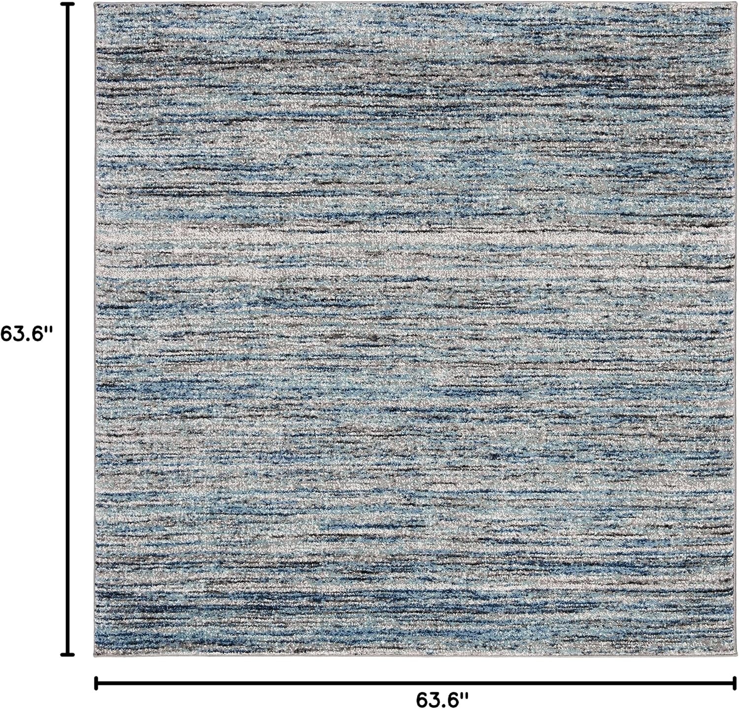 image:imageSAFAVIEH Galaxy Collection 8 x 10 BlueGrey GAL113M Modern NonShedding Living Room Bedroom Dining Home Office Area RugBlueGrey