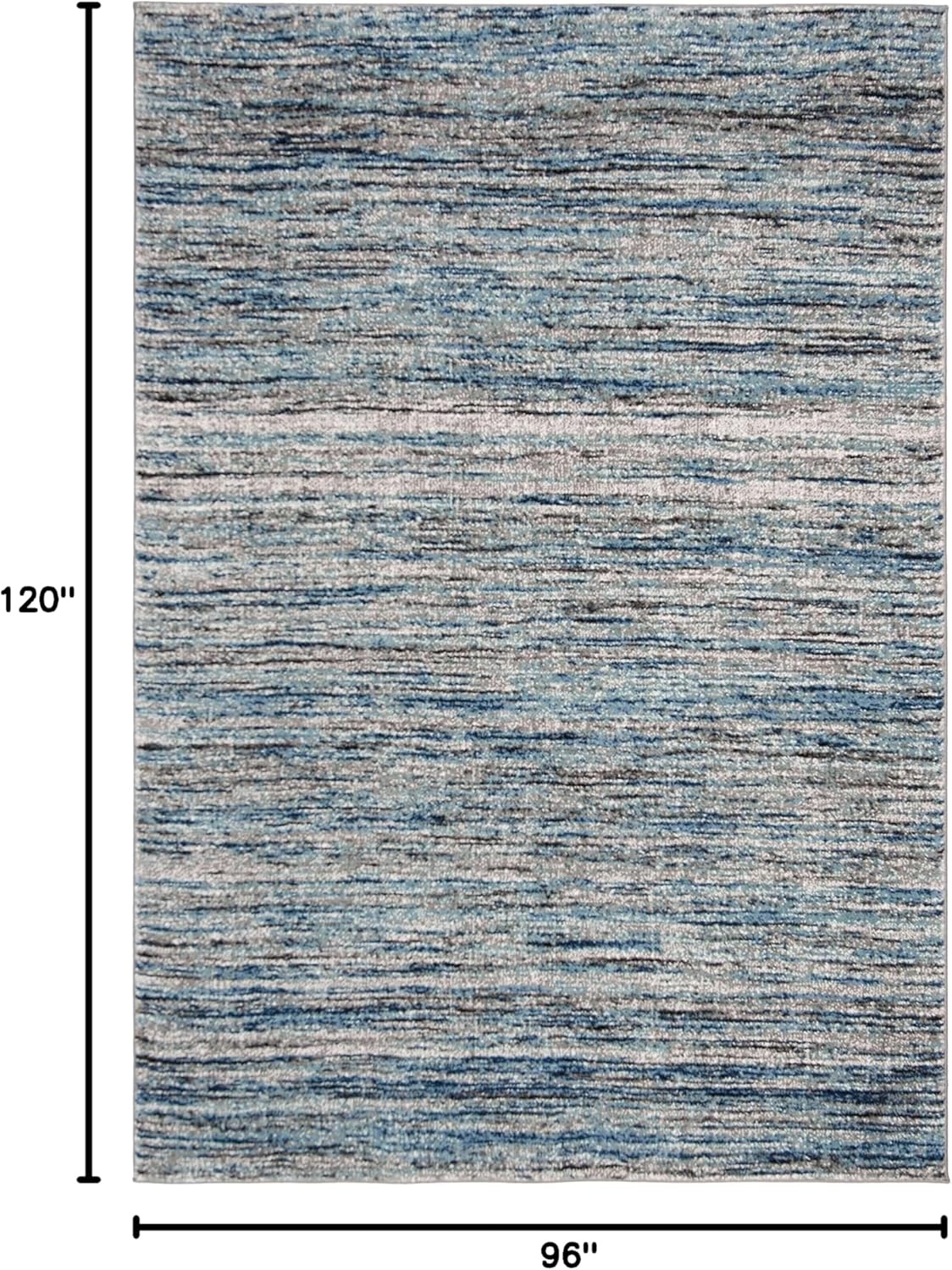 image:imageSAFAVIEH Galaxy Collection 8 x 10 BlueGrey GAL113M Modern NonShedding Living Room Bedroom Dining Home Office Area RugBlueGrey
