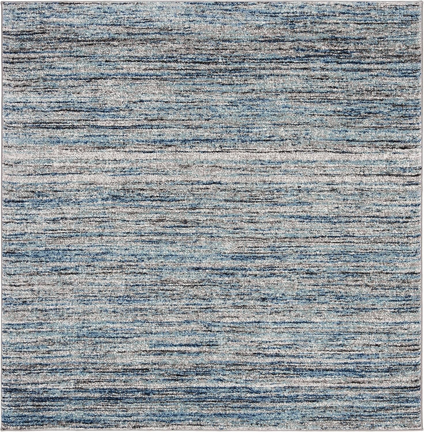 image:imageSAFAVIEH Galaxy Collection 8 x 10 BlueGrey GAL113M Modern NonShedding Living Room Bedroom Dining Home Office Area RugBlueGrey