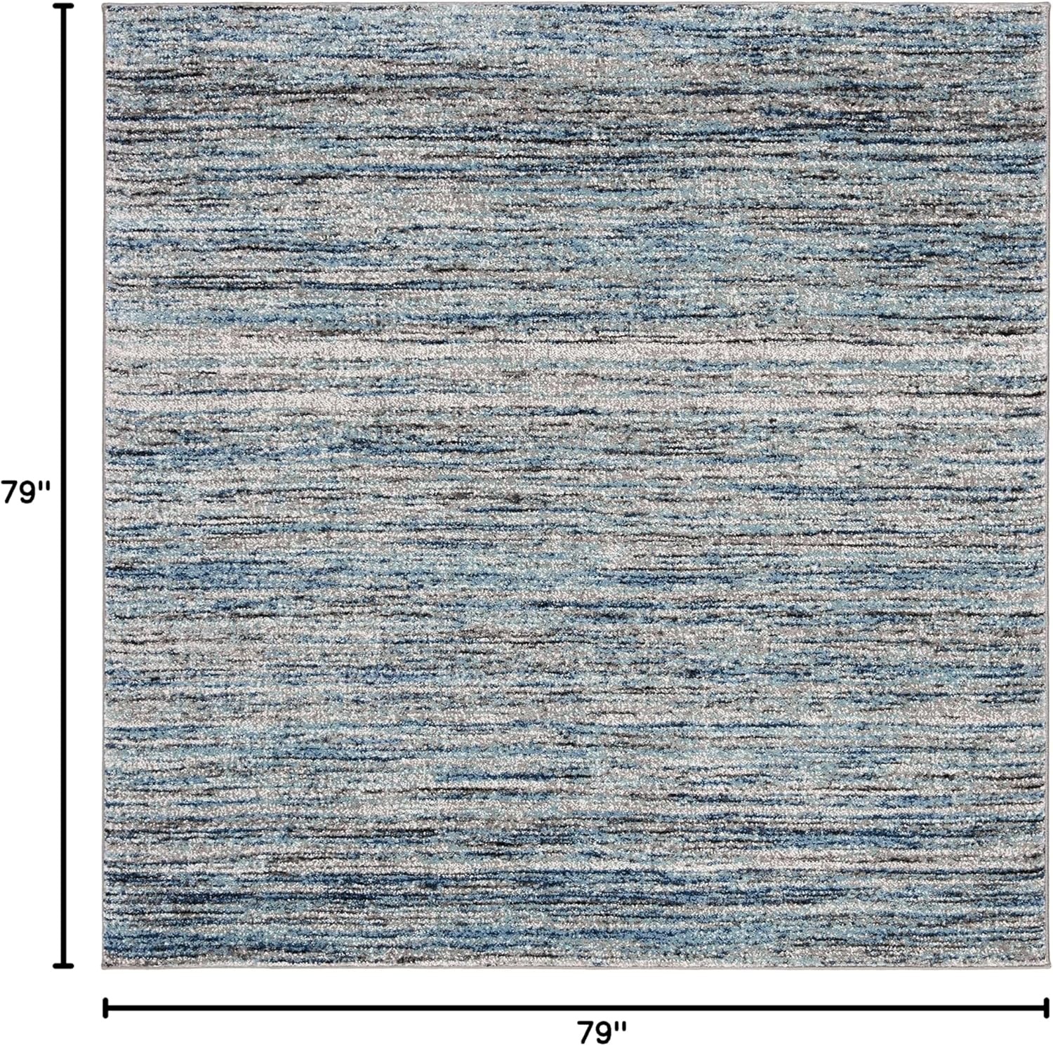 image:imageSAFAVIEH Galaxy Collection 8 x 10 BlueGrey GAL113M Modern NonShedding Living Room Bedroom Dining Home Office Area RugBlueGrey