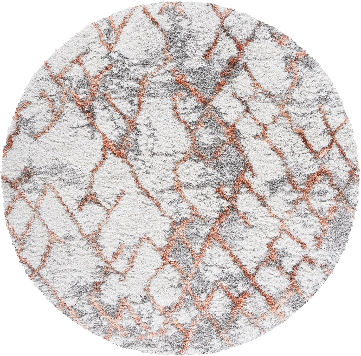 image:imageSAFAVIEH Horizon Shag Collection Area Rug 9 x 12 Ivory amp Rust Modern Abstract Design NonShedding amp Easy Care 25inch Thick Ideal for High Traffic Areas in Living Room Bedroom HZN894PIvoryRust